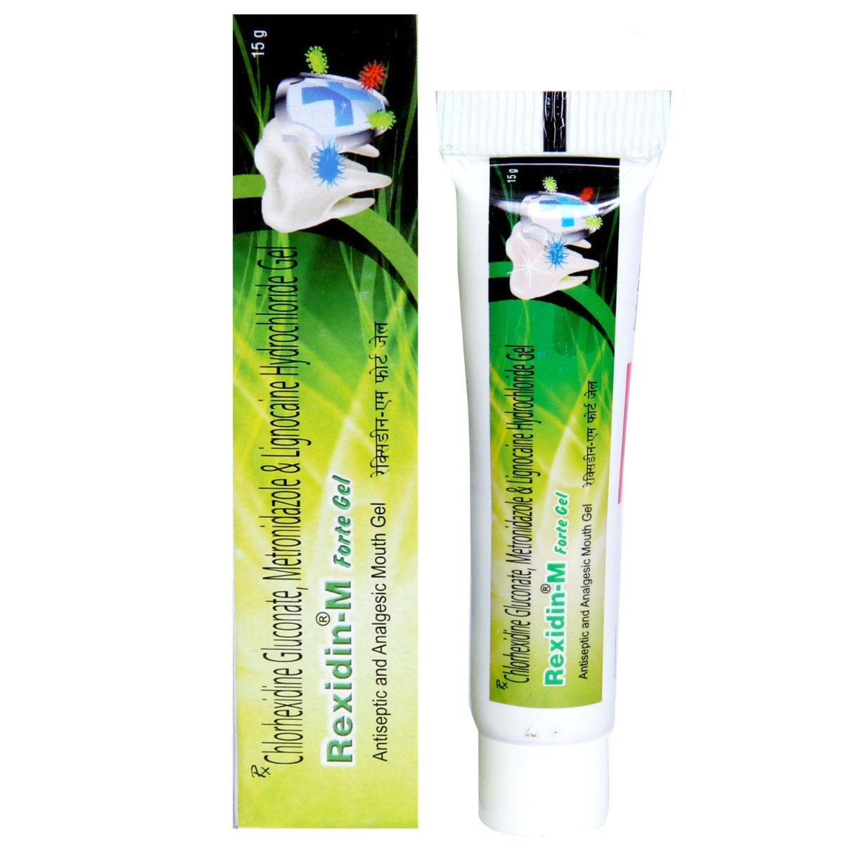 Rexidin-M Forte Gel 15 gm, Pack of 1 Gel Rexidin-M Forte Gel 15 gm, Pack of 1 Gel