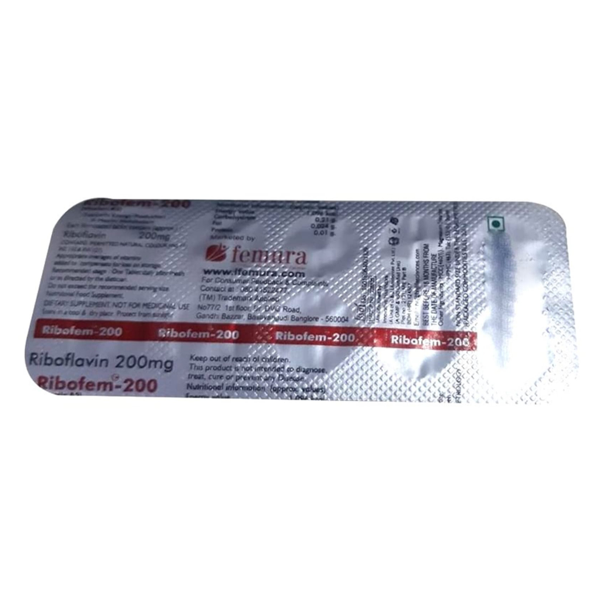 Buy Ribofem 200 Tablet 10's Online