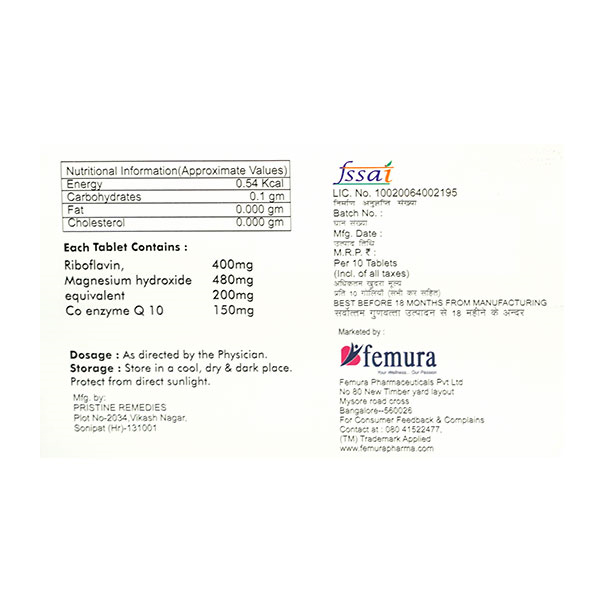 Ribofem-MQ Tablet 10's, Pack of 10 Ribofem-MQ Tablet 10's, Pack of 10