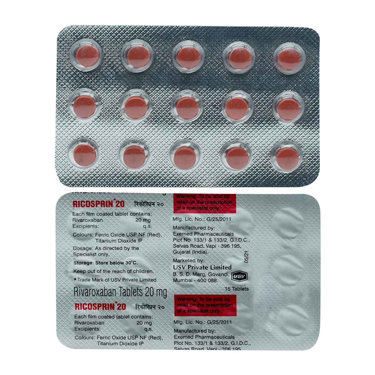 Ricosprin 20 Tablet 15's, Pack of 15 TABLETS Ricosprin 20 Tablet 15's, Pack of 15 TABLETS