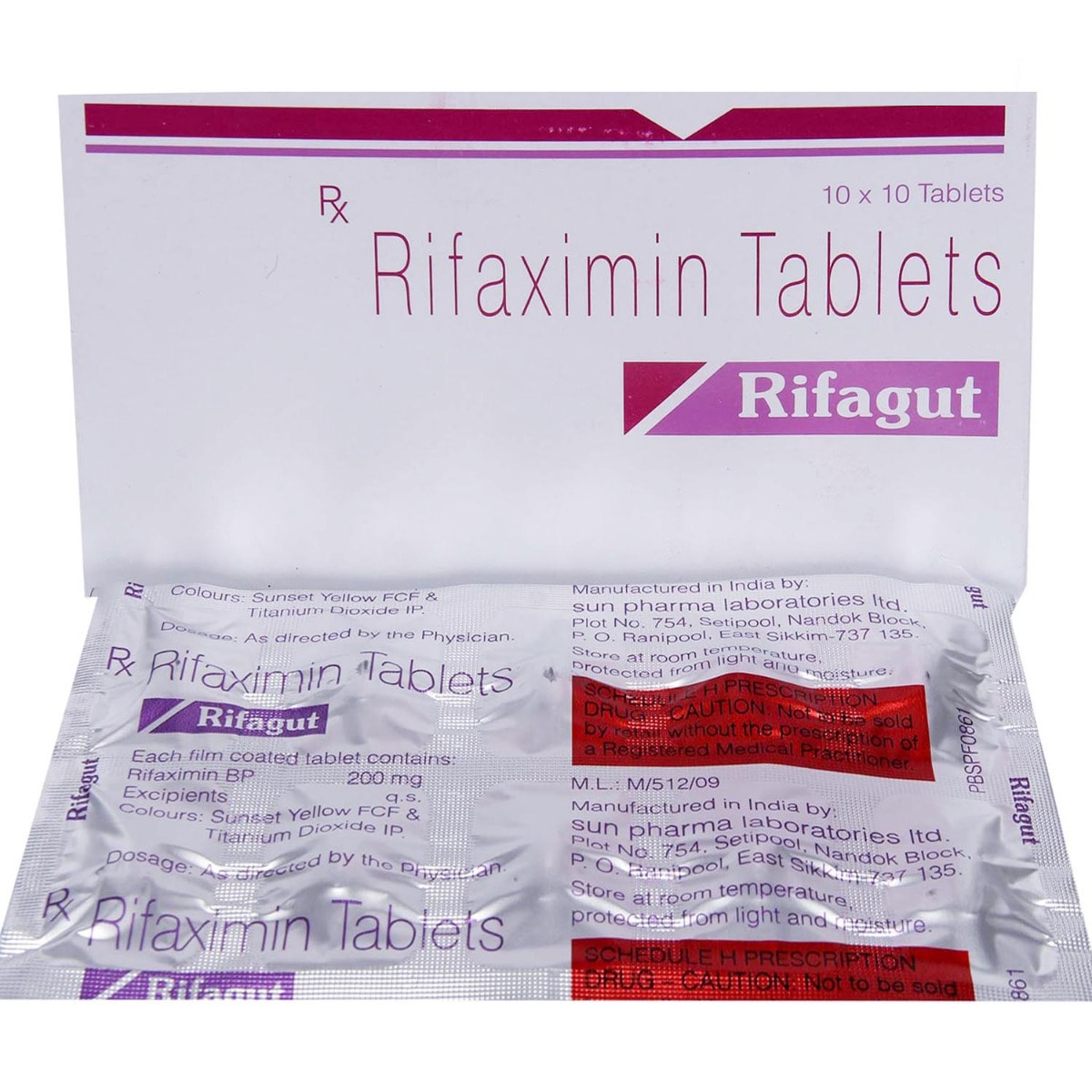 Rifagut Tablet 10's, Pack of 10 TABLETS Rifagut Tablet 10's, Pack of 10 TABLETS