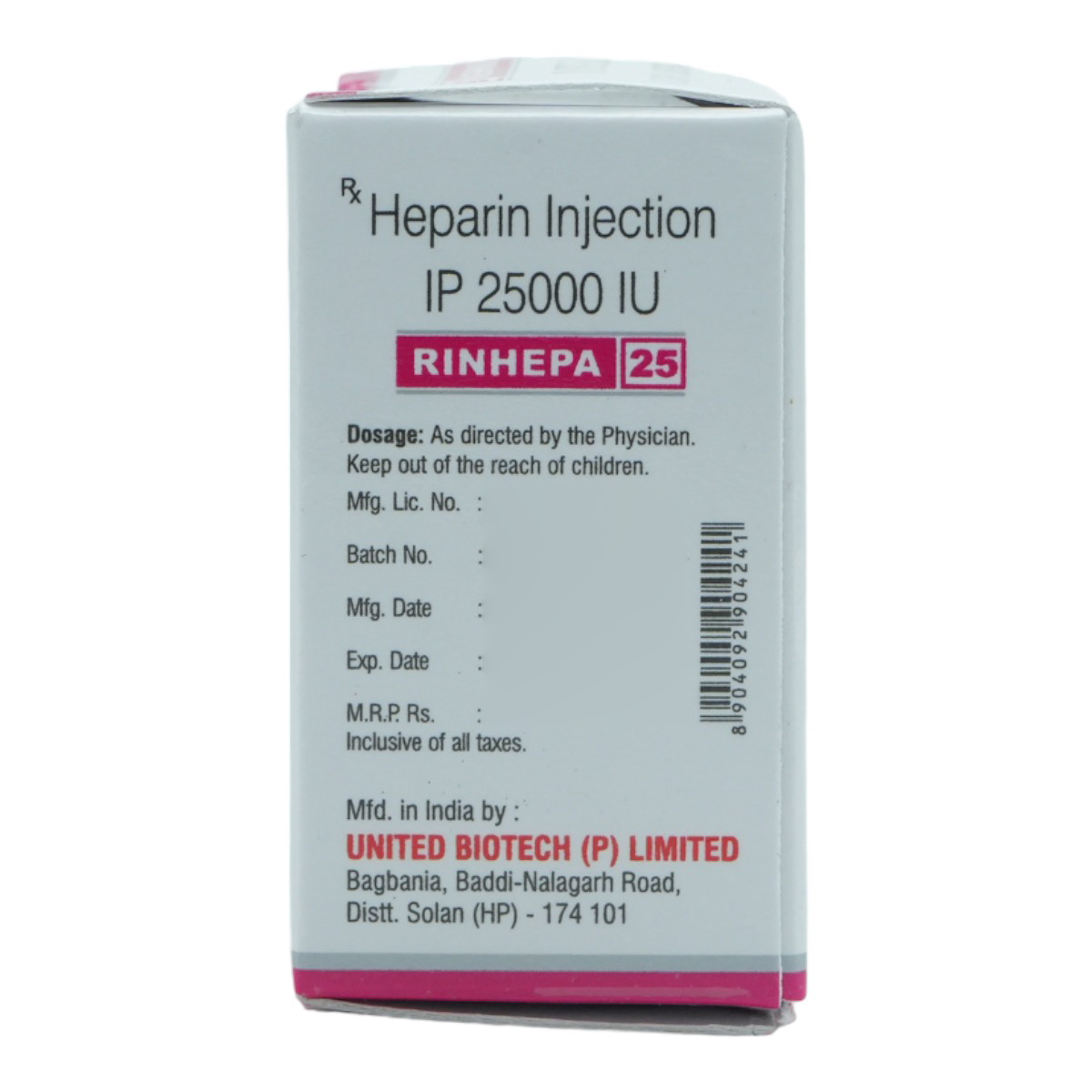 Rinhepa 25K/5Ml Inj, Pack of 1 Injection Rinhepa 25K/5Ml Inj, Pack of 1 Injection