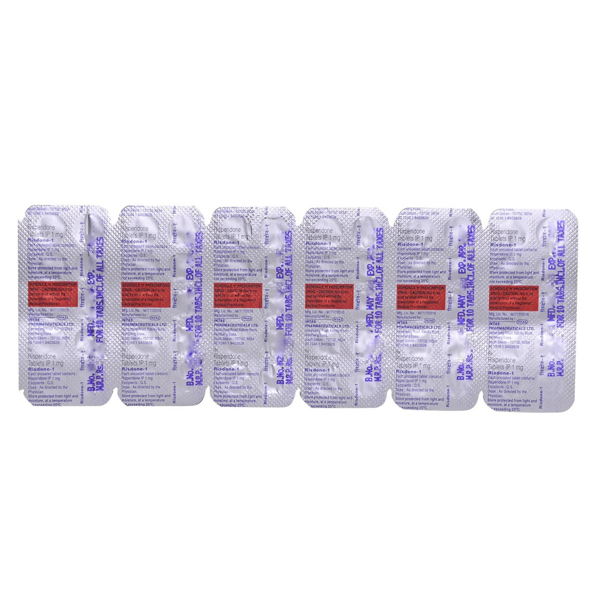 Risdone-1 Tablet 10's, Pack of 10 TABLETS Risdone-1 Tablet 10's, Pack of 10 TABLETS