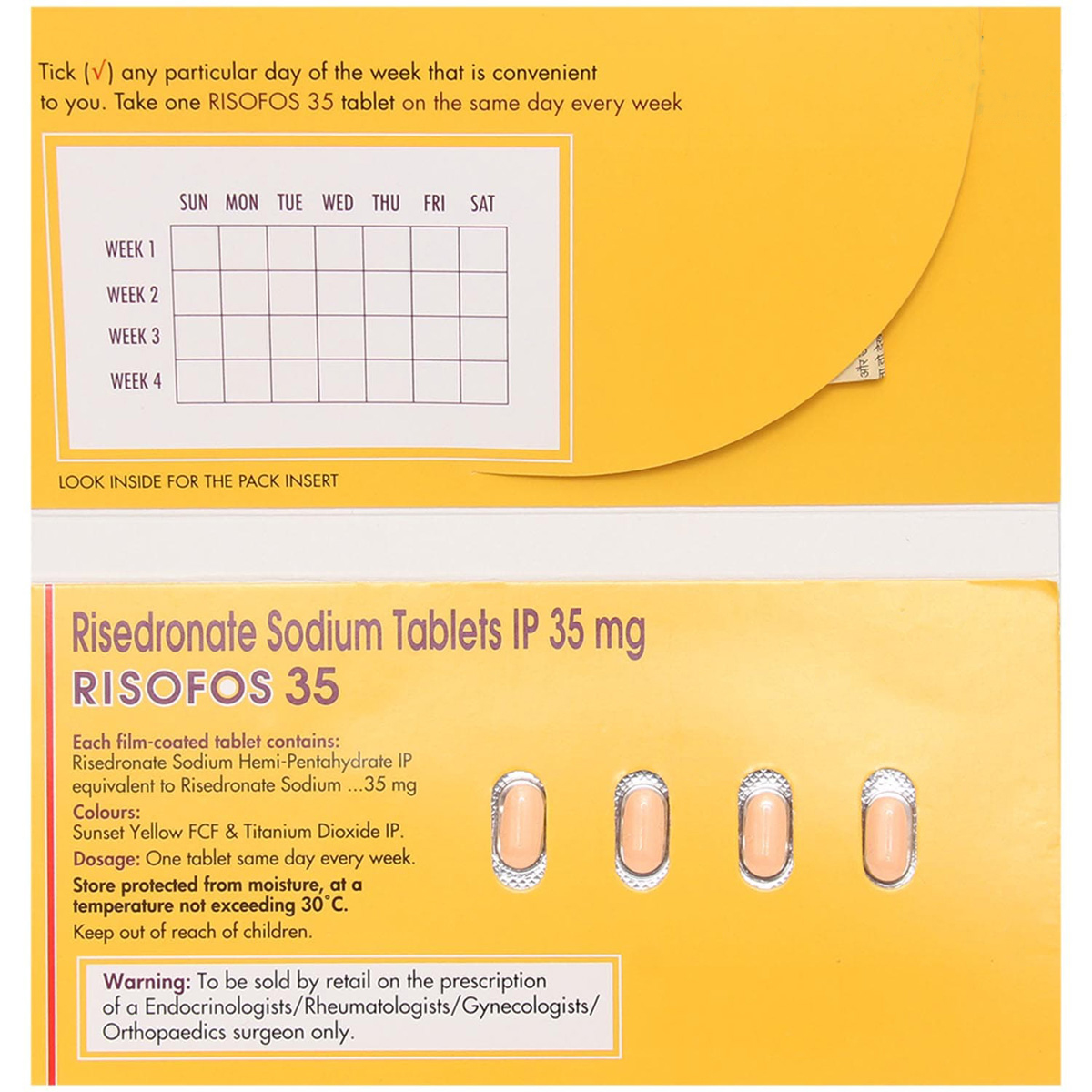 Risofos 35 Tablet 4's, Pack of 4 TABLETS Risofos 35 Tablet 4's, Pack of 4 TABLETS