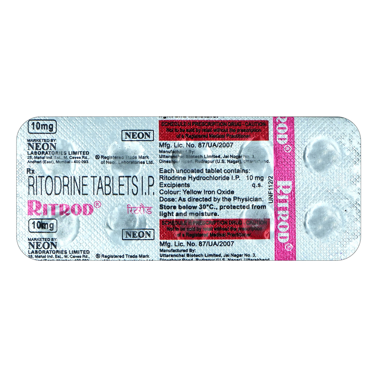 Ritrod 10 mg Tablet 10's, Pack of 10 TabletS Ritrod 10 mg Tablet 10's, Pack of 10 TabletS