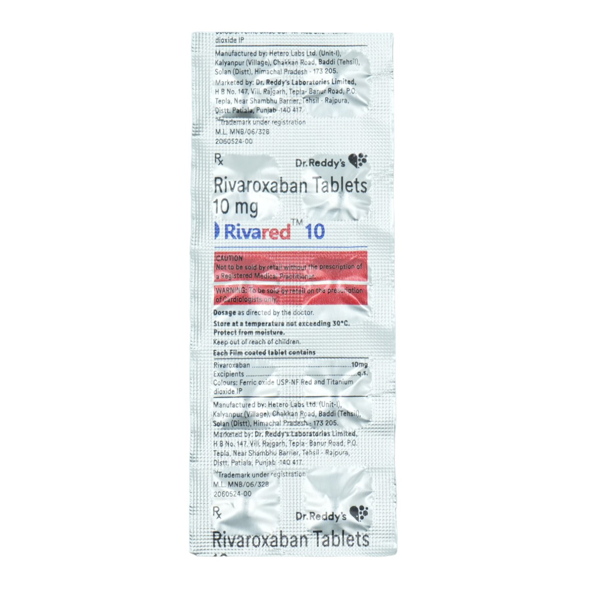 Rivared 10 Tablet 10's, Pack of 10 TABLETS Rivared 10 Tablet 10's, Pack of 10 TABLETS