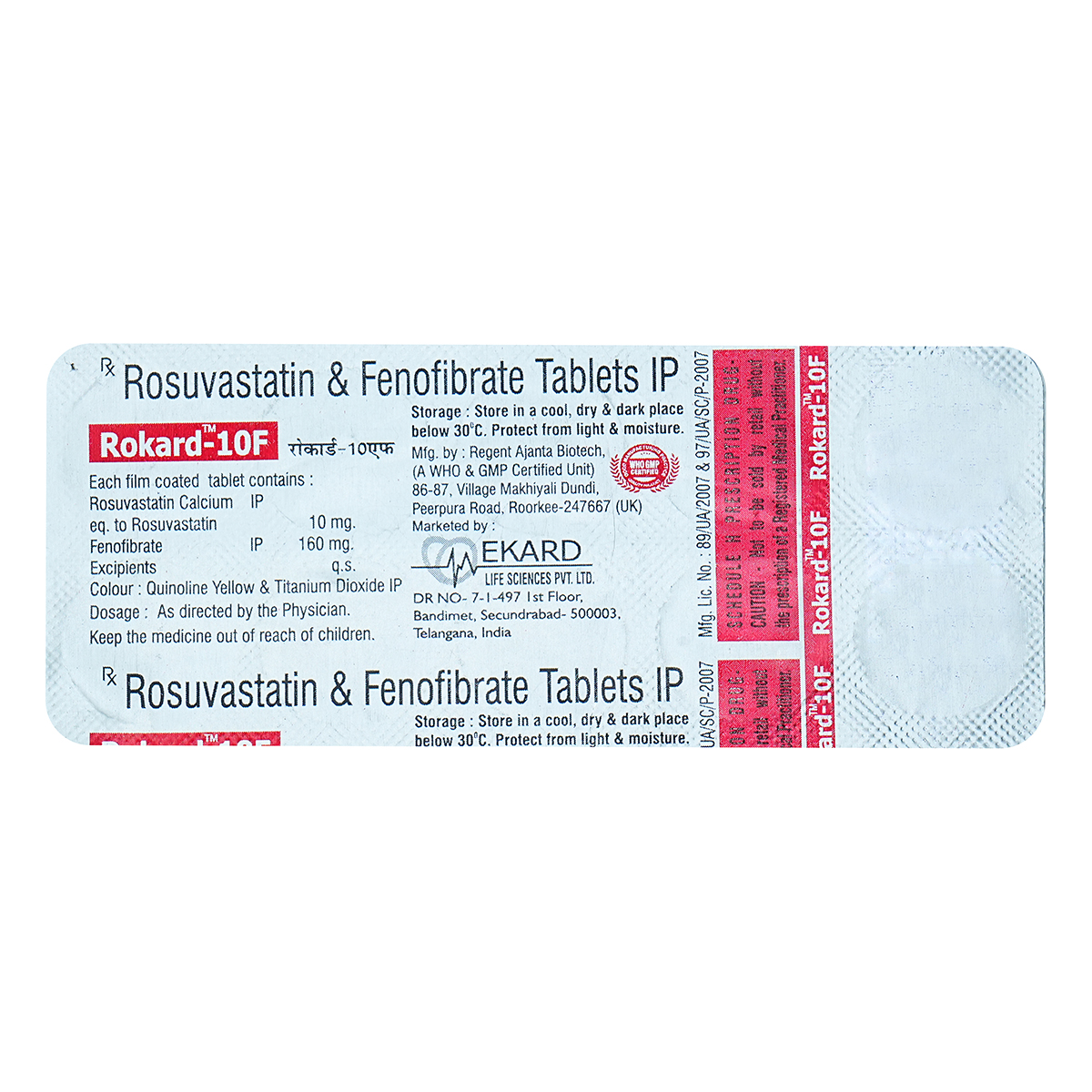 Rokard-10F Tablet 10's, Pack of 10 TABLETS Rokard-10F Tablet 10's, Pack of 10 TABLETS