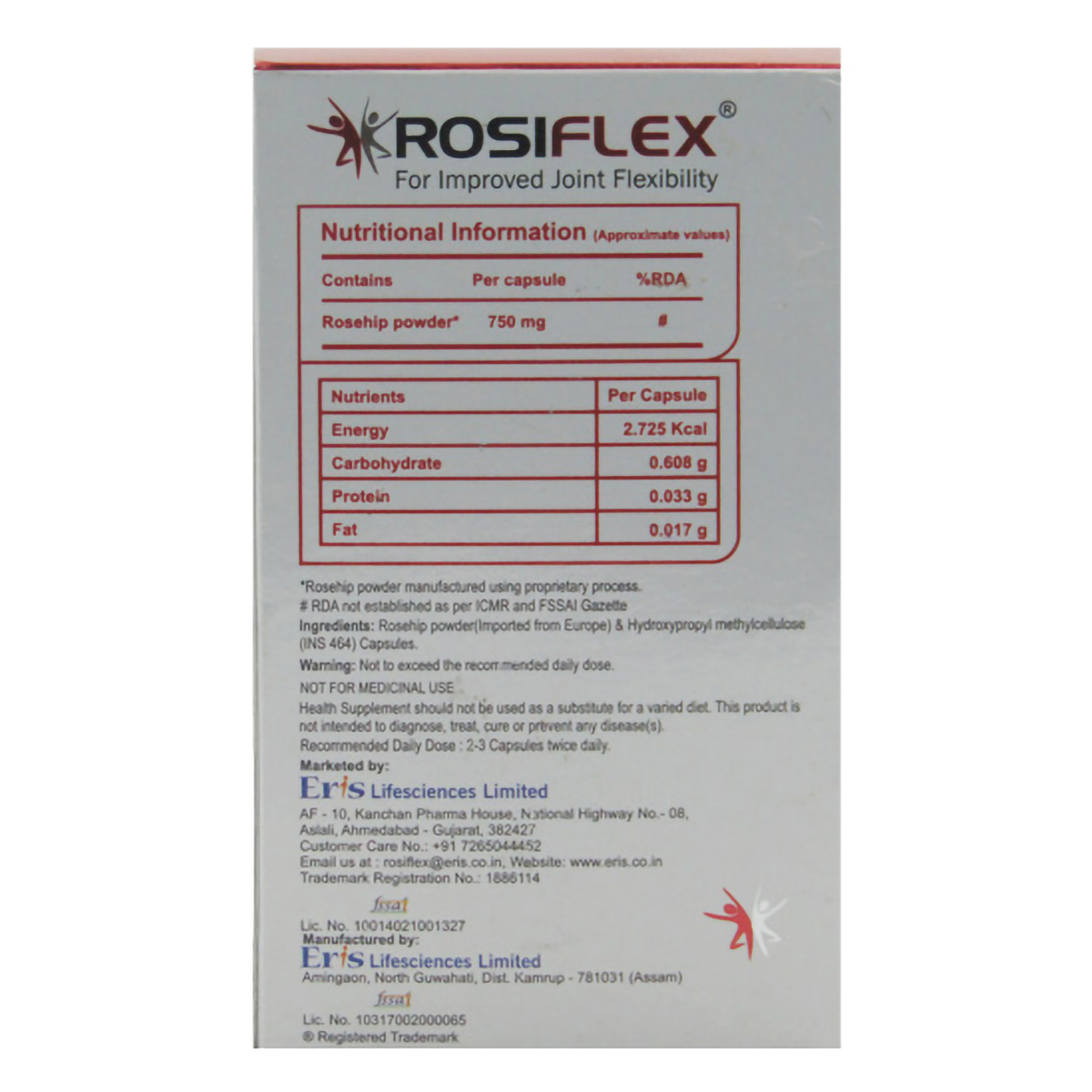Rosiflex Capsule 60's, Pack of 1 CAPSULE Rosiflex Capsule 60's, Pack of 1 CAPSULE