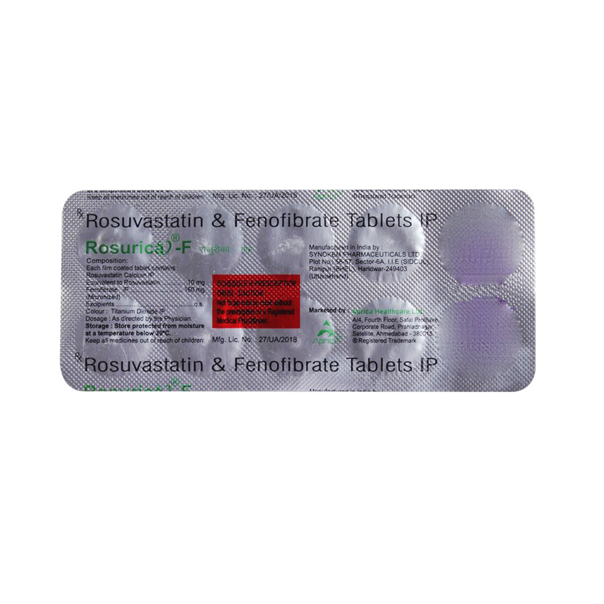 Rosurica F Tablet 10's, Pack of 10 Rosurica F Tablet 10's, Pack of 10