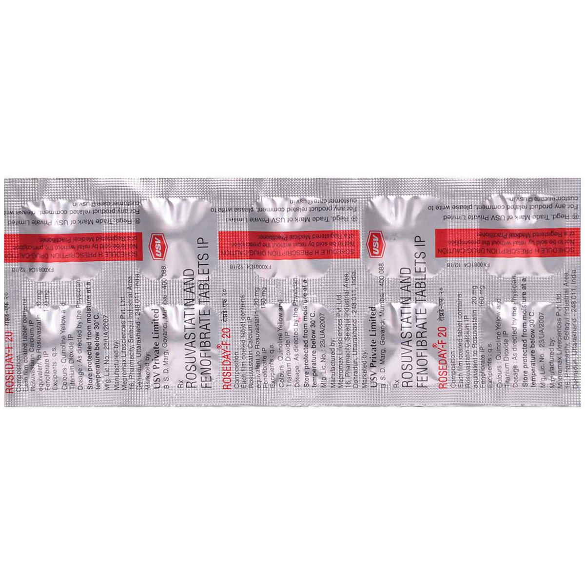 Roseday F 20 Tablet 10's, Pack of 10 Roseday F 20 Tablet 10's, Pack of 10