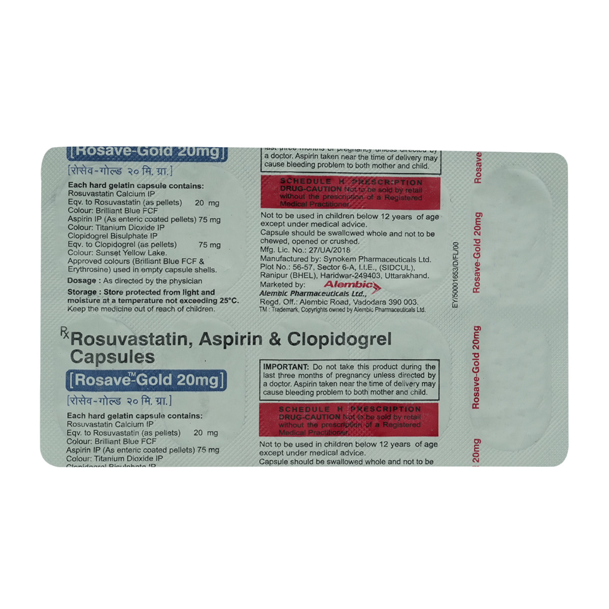 Rosave-Gold 20 mg Capsule 10's, Pack of 10 Rosave-Gold 20 mg Capsule 10's, Pack of 10