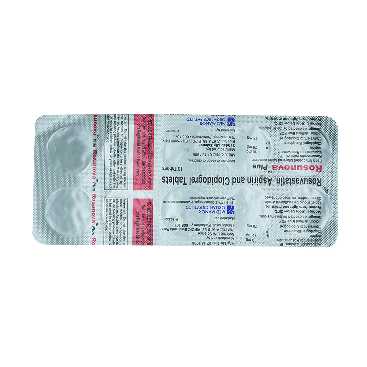 Rosunova Plus 10 mg Tablet 10's, Pack of 10 TabletS Rosunova Plus 10 mg Tablet 10's, Pack of 10 TabletS