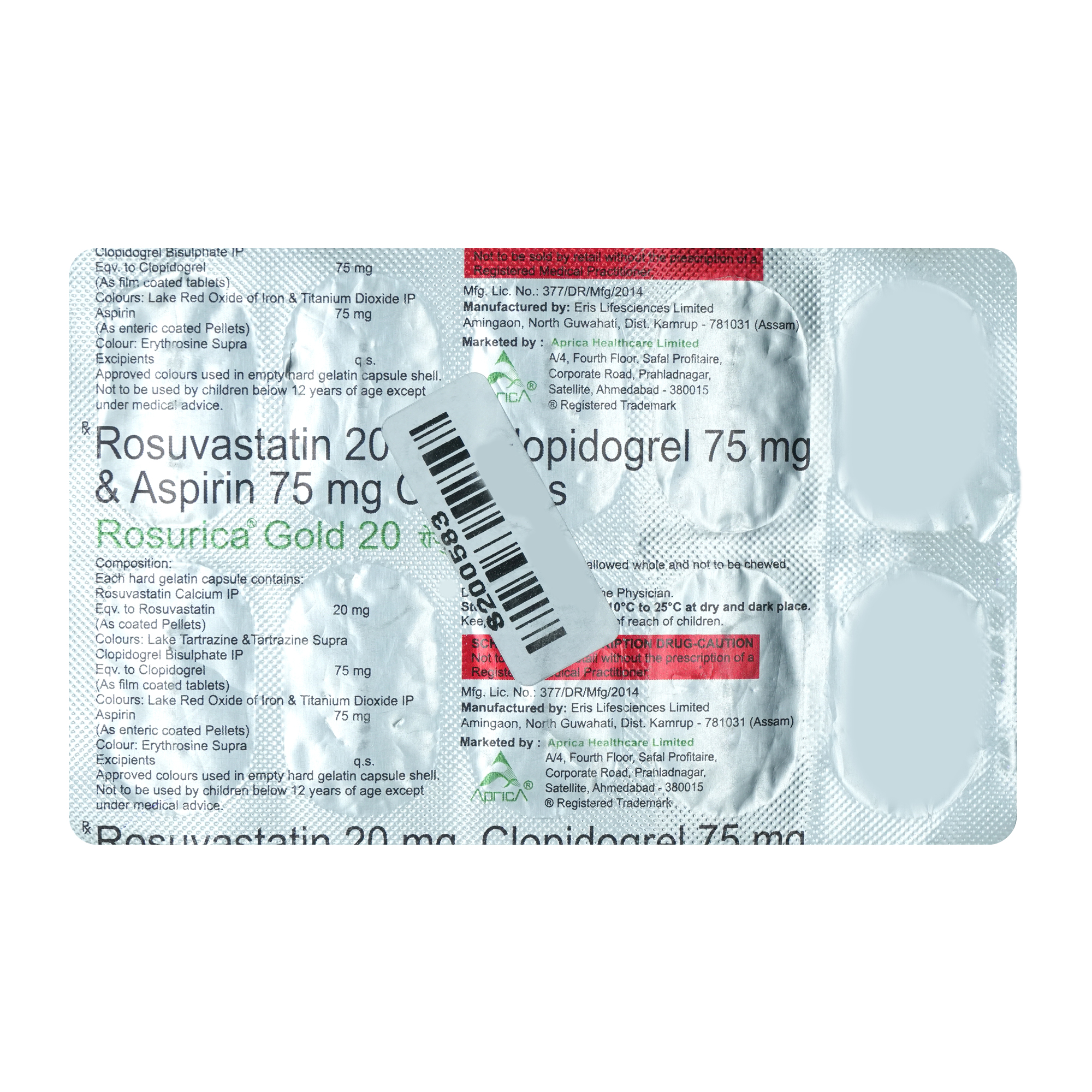 Rosurica Gold 20 Capsule 10's, Pack of 10 CAPSULES Rosurica Gold 20 Capsule 10's, Pack of 10 CAPSULES