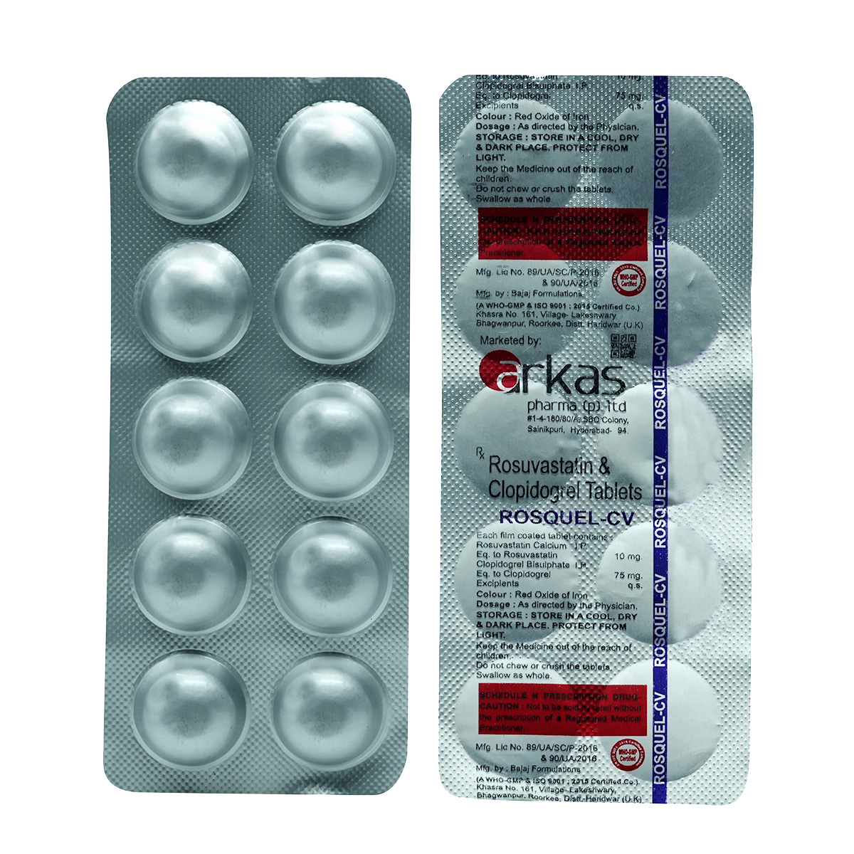 Rosquel-CV Tablet 10's, Pack of 10 TabletS Rosquel-CV Tablet 10's, Pack of 10 TabletS