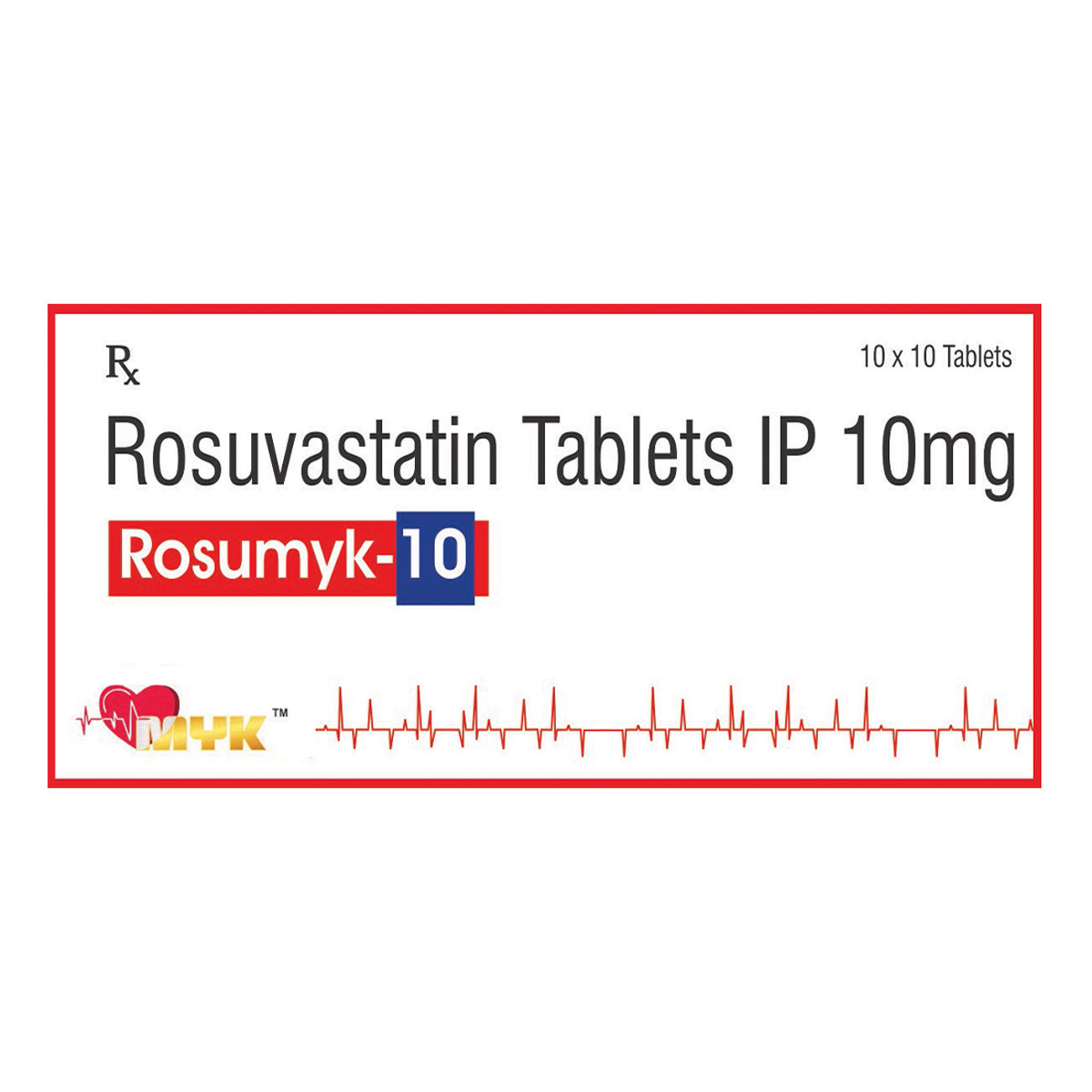 Rosumyk 10 Tablet 10's, Pack of 10 TABLETS Rosumyk 10 Tablet 10's, Pack of 10 TABLETS