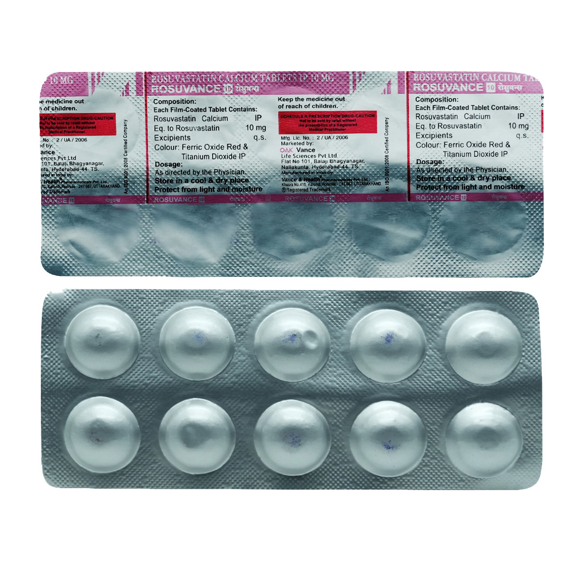 Rosuvance 10 Tablet 10's, Pack of 10 TABLETS Rosuvance 10 Tablet 10's, Pack of 10 TABLETS