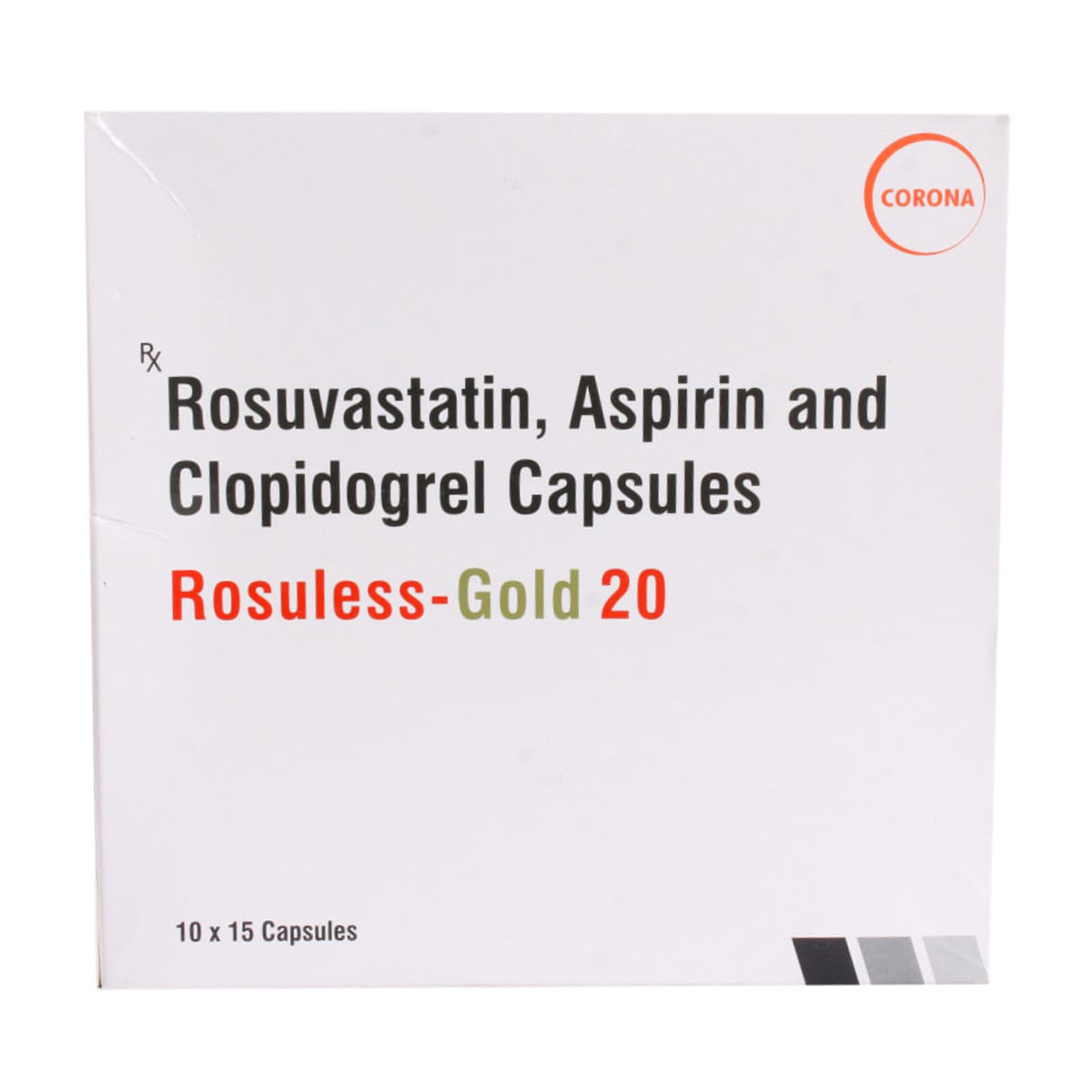 Rosuless-Gold 20 Capsule 15's, Pack of 15 CAPSULES Rosuless-Gold 20 Capsule 15's, Pack of 15 CAPSULES