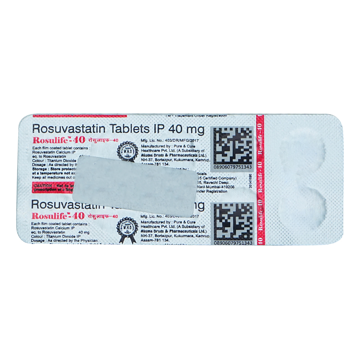 Rosulife 40 Tablet 10's, Pack of 10 TabletS Rosulife 40 Tablet 10's, Pack of 10 TabletS