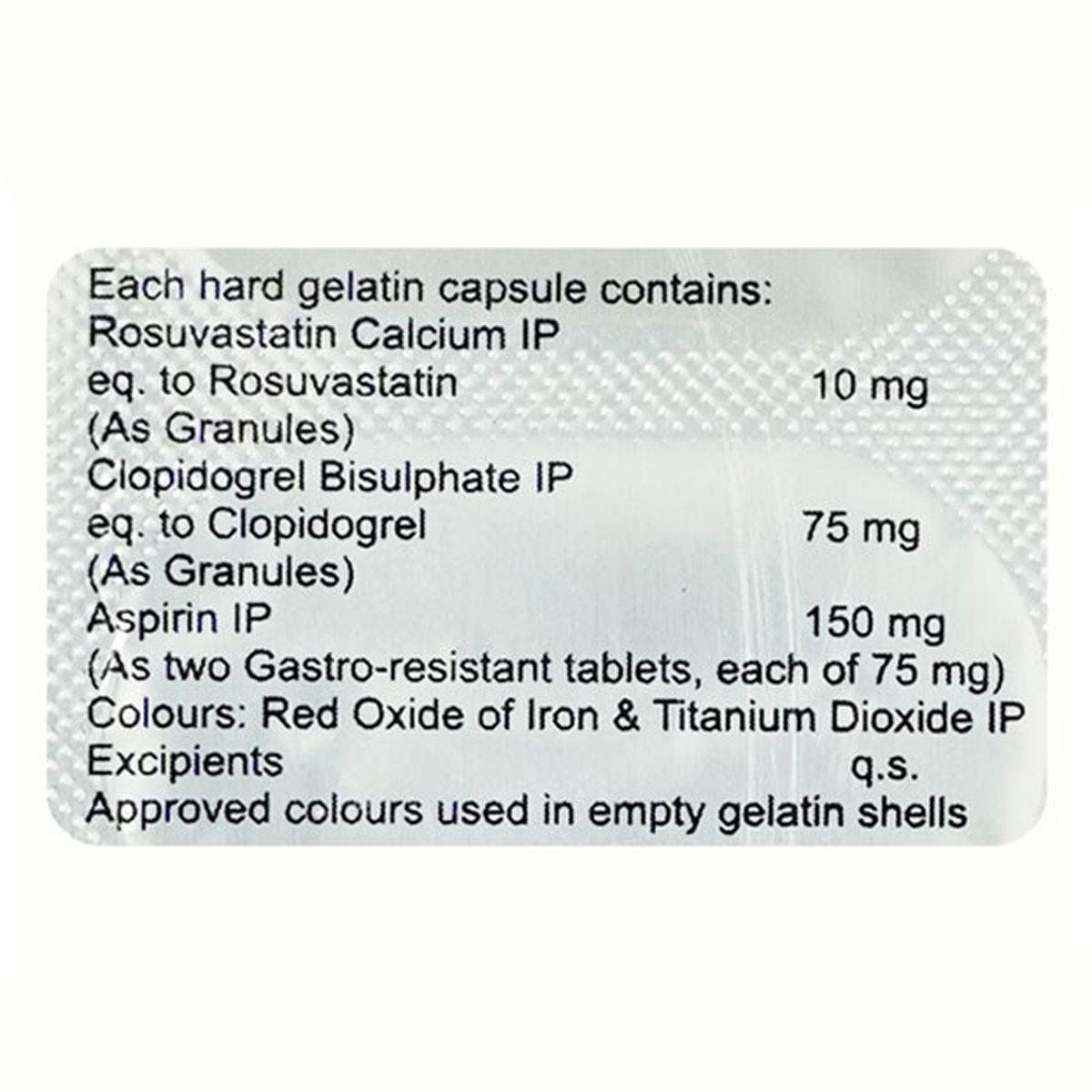 Rosycap-Gold 10 mg/150 mg Capsule 15's, Pack of 15 CAPSULES Rosycap-Gold 10 mg/150 mg Capsule 15's, Pack of 15 CAPSULES