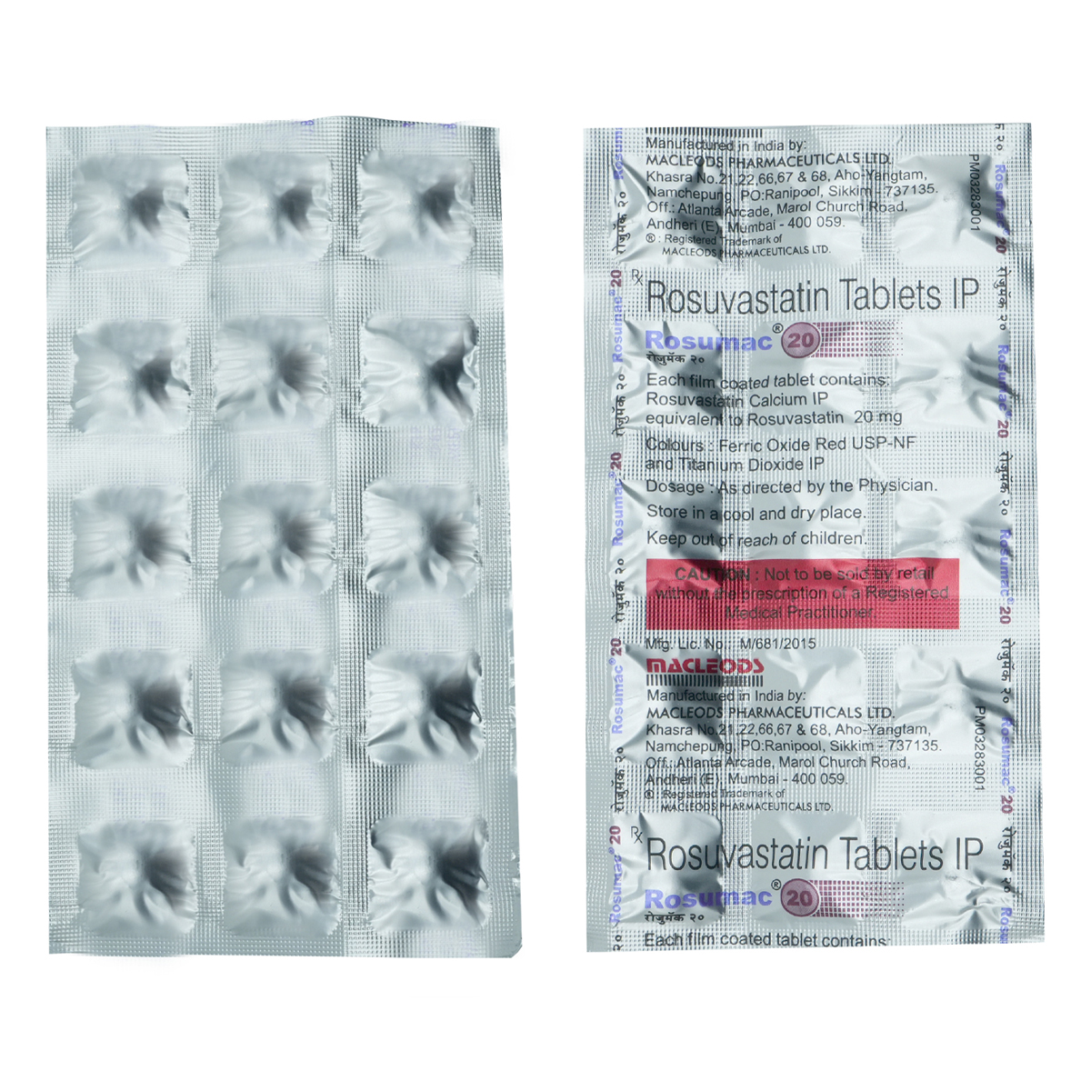 Rosumac 20 Tablet 15's, Pack of 15 TABLETS Rosumac 20 Tablet 15's, Pack of 15 TABLETS