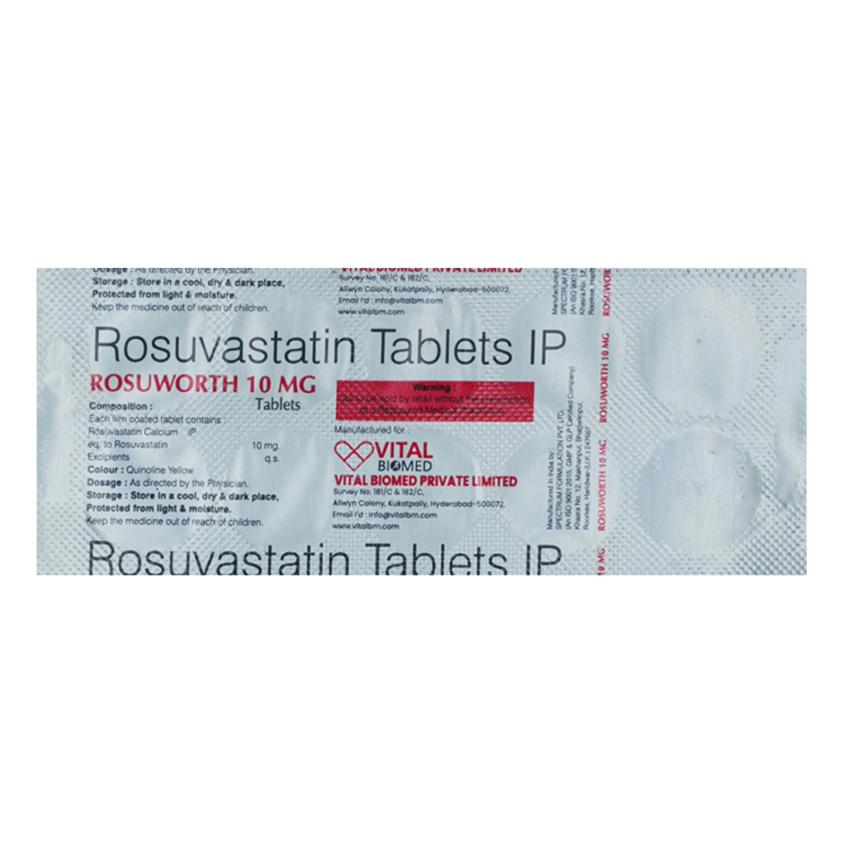 Rosuworth 10 Tablet 10's Rosuworth 10 Tablet 10's