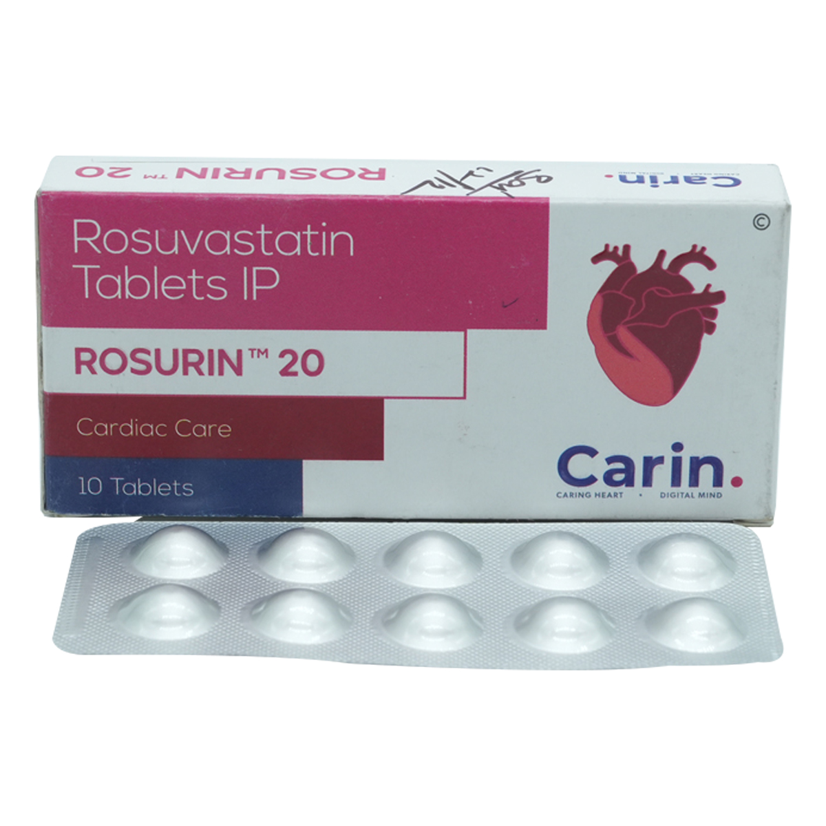 Rosurin 20 Tablet 10's, Pack of 10 TabletS Rosurin 20 Tablet 10's, Pack of 10 TabletS
