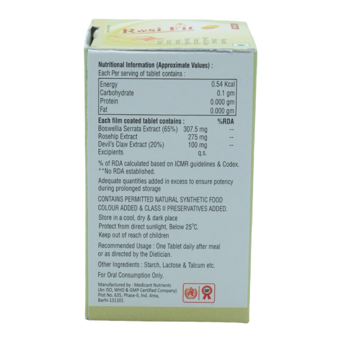 Rosi Fit Tablet 14's, Pack of 14 TabletS Rosi Fit Tablet 14's, Pack of 14 TabletS