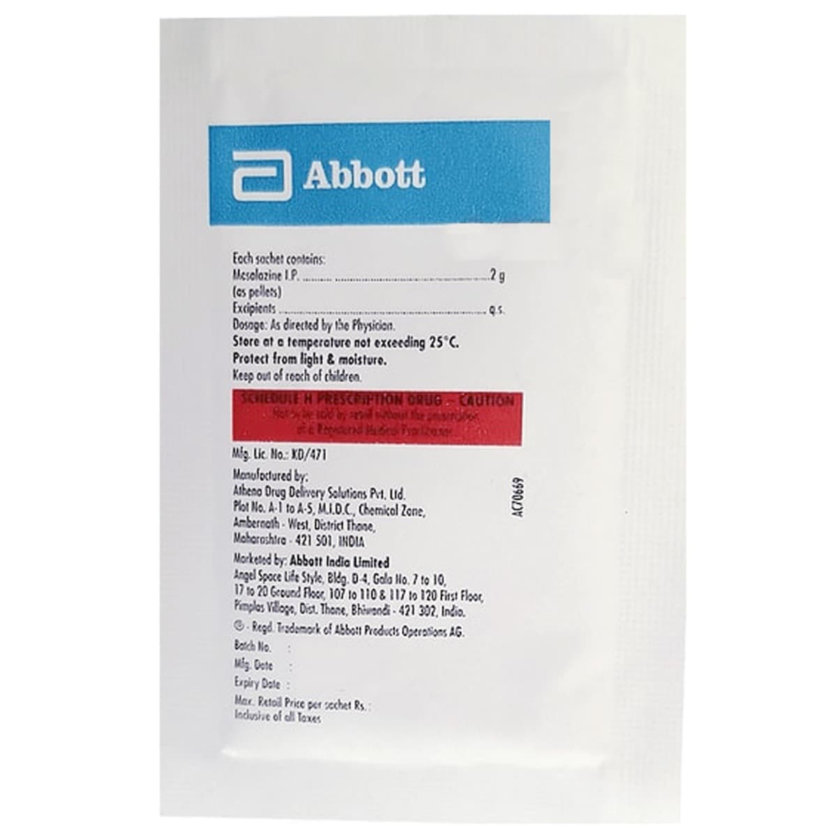 Rowasa Sachet 2 gm, Pack of 1 Pellets Rowasa Sachet 2 gm, Pack of 1 Pellets