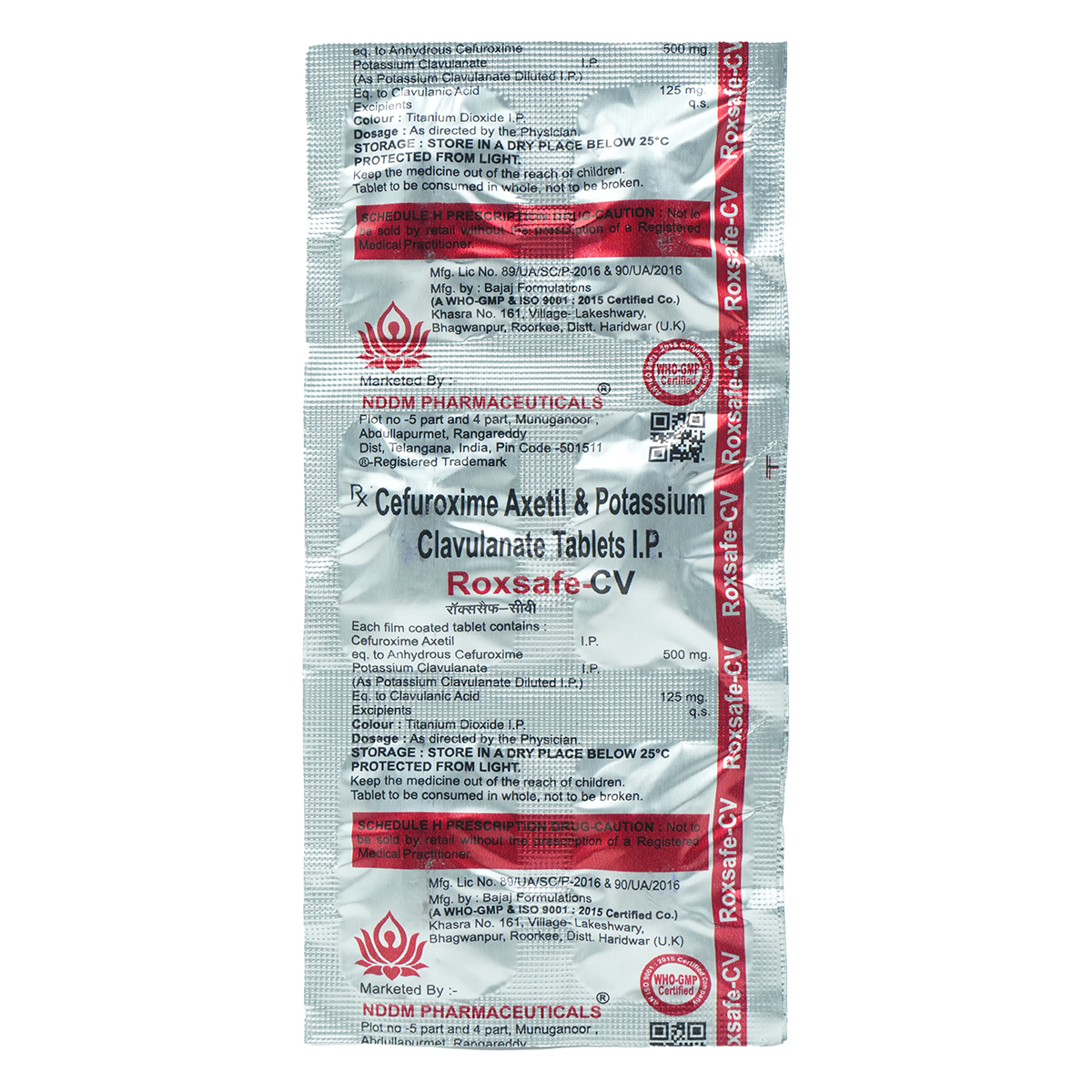 Roxsafe-CV Tablet 6's, Pack of 6 TABLETS Roxsafe-CV Tablet 6's, Pack of 6 TABLETS