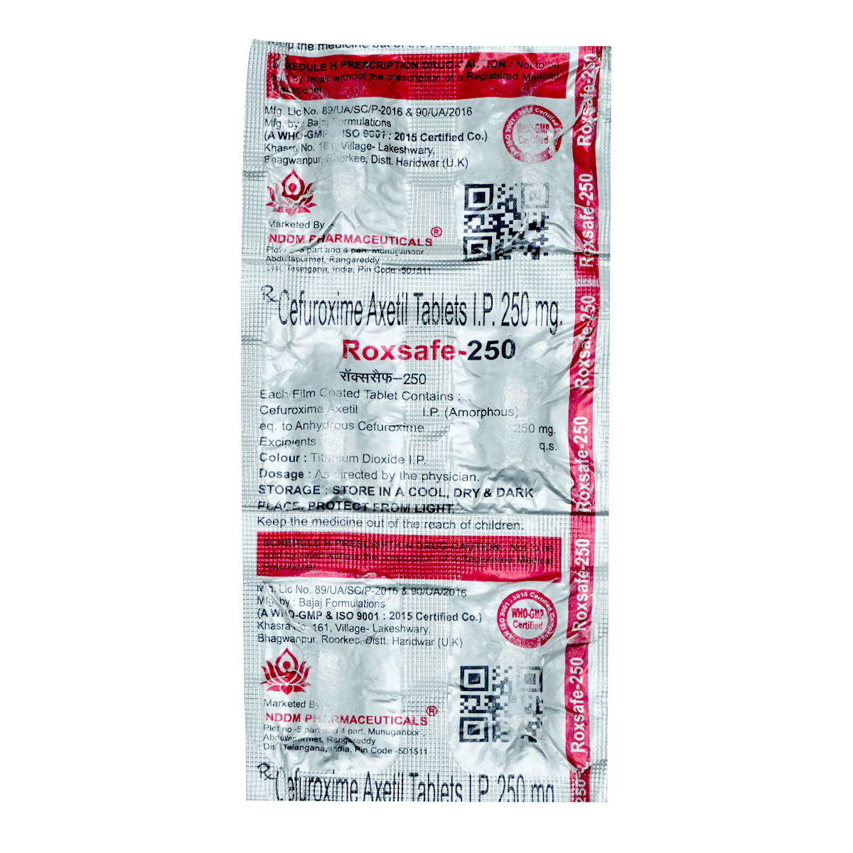 Roxsafe-250 Tablet 6's, Pack of 6 TABLETS Roxsafe-250 Tablet 6's, Pack of 6 TABLETS