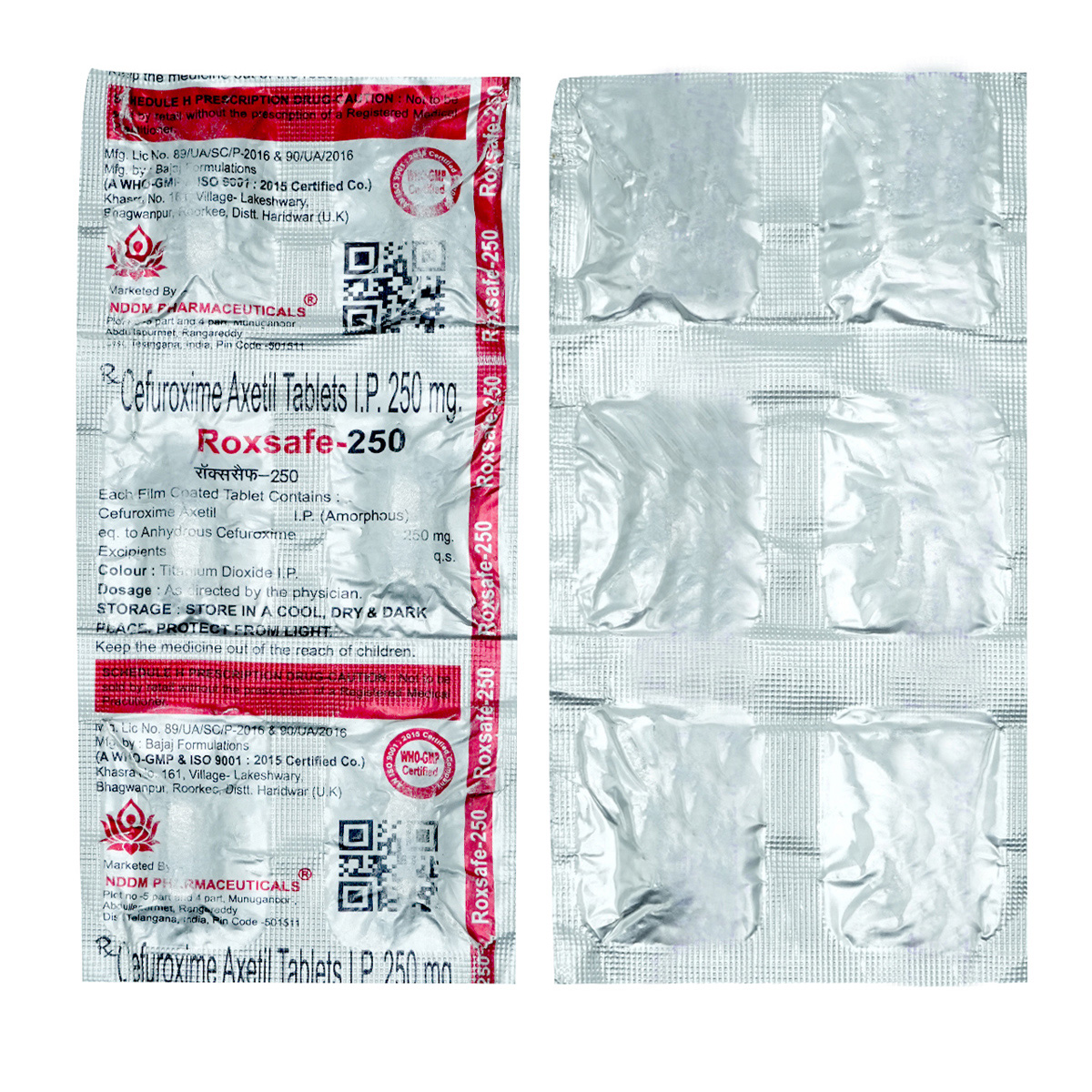 Roxsafe-250 Tablet 6's, Pack of 6 TABLETS Roxsafe-250 Tablet 6's, Pack of 6 TABLETS