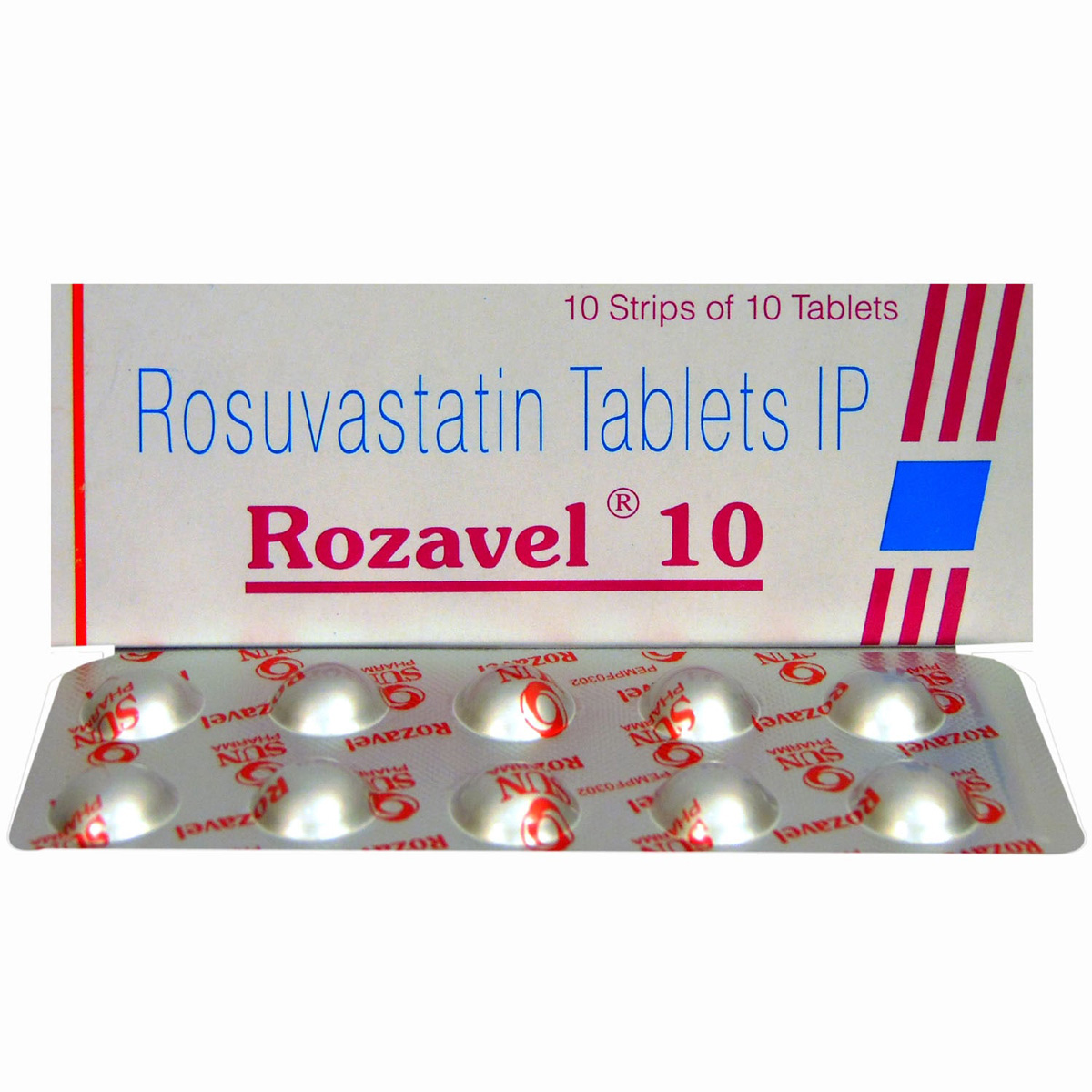 Rozavel 10 Tablet 10's, Pack of 10 TABLETS Rozavel 10 Tablet 10's, Pack of 10 TABLETS