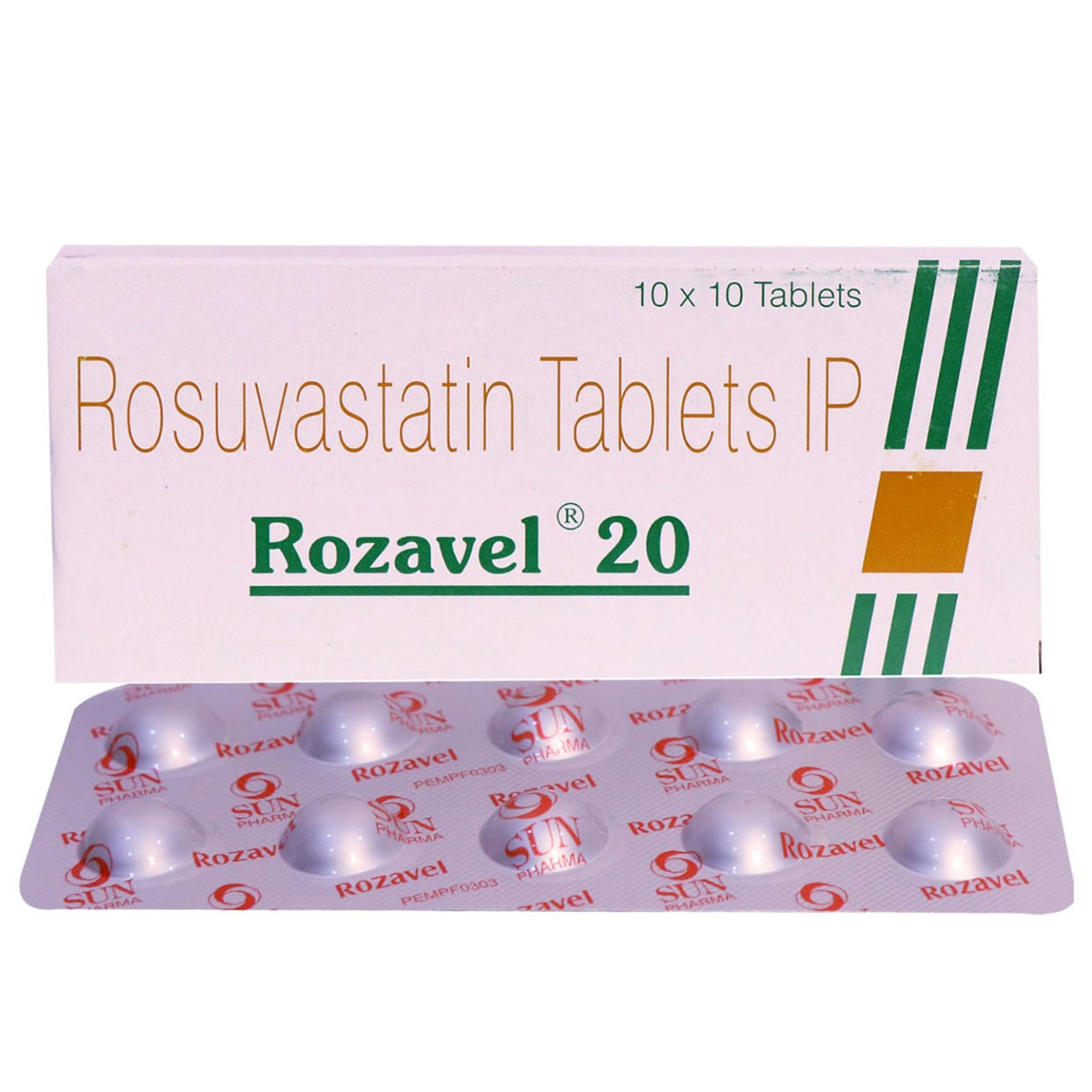 Rozavel 20 Tablet 10's, Pack of 10 TABLETS Rozavel 20 Tablet 10's, Pack of 10 TABLETS