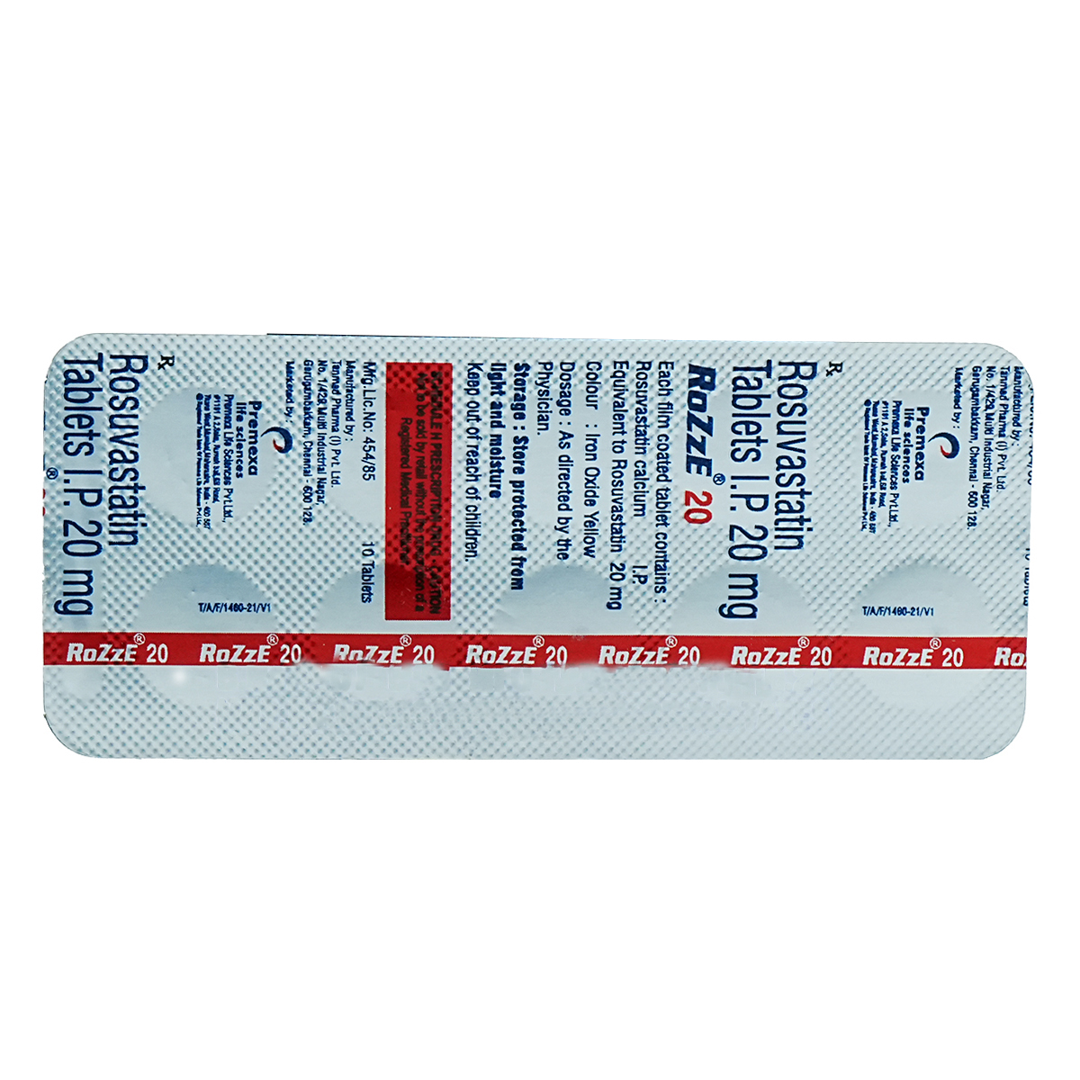 Rozze 20 mg Tablet 10's, Pack of 10 TabletS Rozze 20 mg Tablet 10's, Pack of 10 TabletS