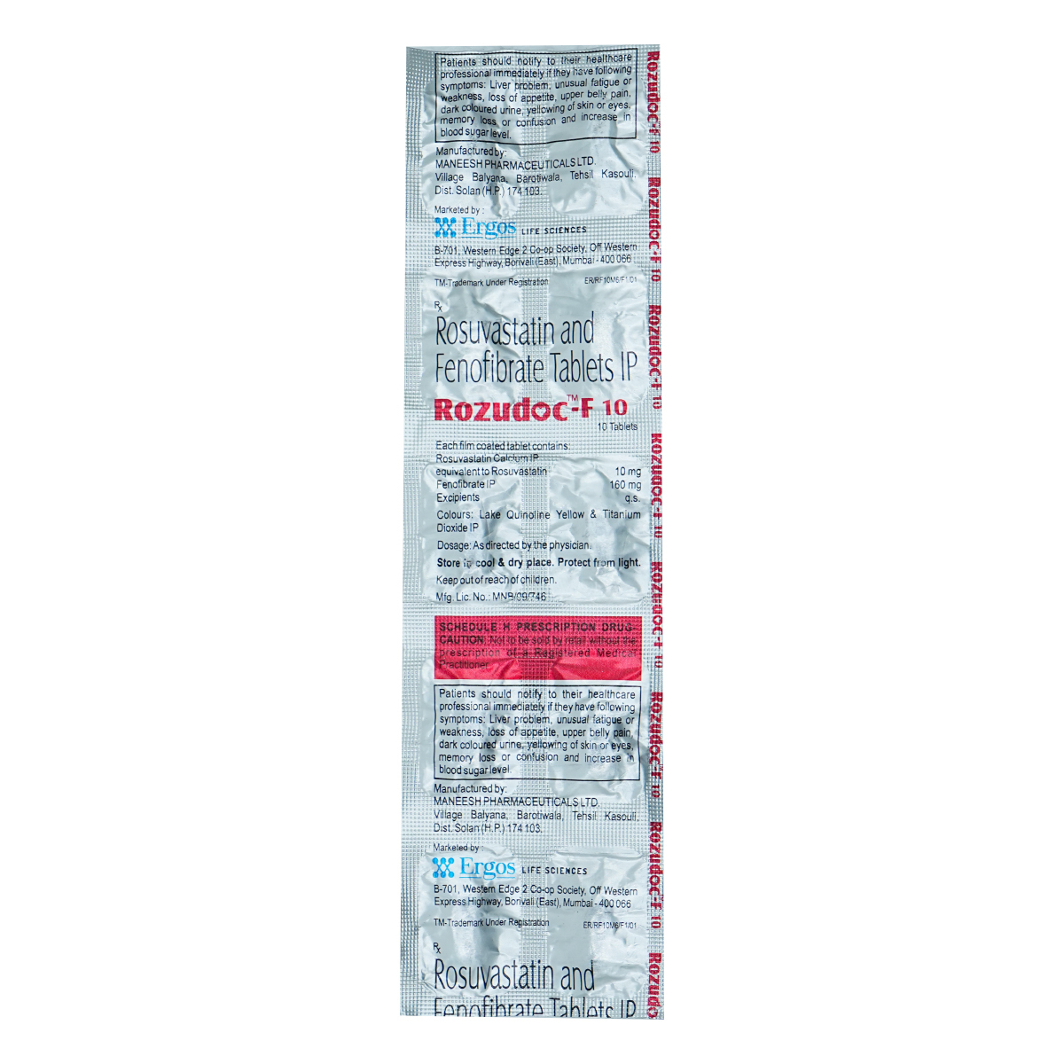 Rozudoc F 10 Tablet 10's, Pack of 10 TABLETS Rozudoc F 10 Tablet 10's, Pack of 10 TABLETS