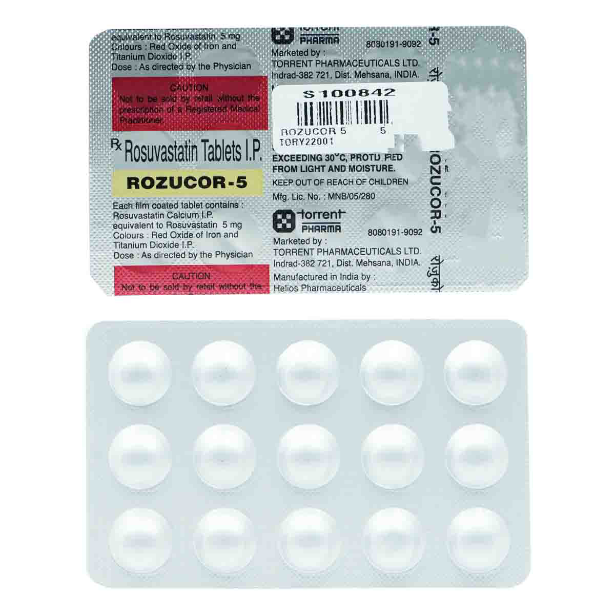 Rozucor 5 Tablet 15's, Pack of 15 TABLETS Rozucor 5 Tablet 15's, Pack of 15 TABLETS