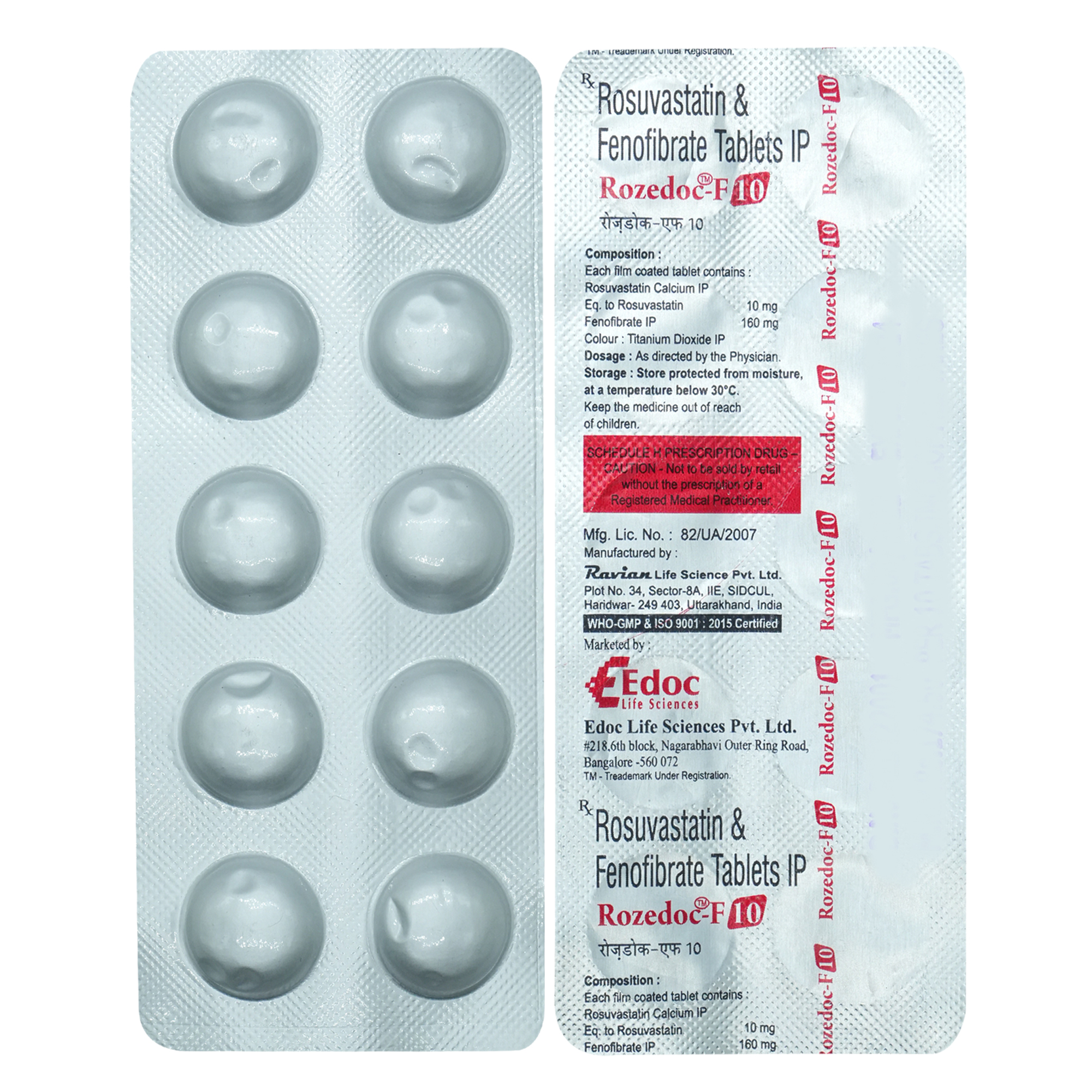 Rozedoc-F 10/160 Tablet 10's, Pack of 10 Rozedoc-F 10/160 Tablet 10's, Pack of 10