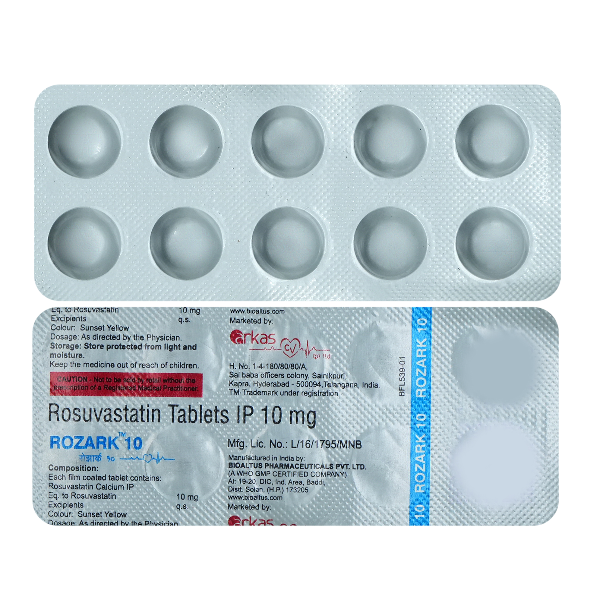 Rozark 10 mg Tablet 10's, Pack of 10 TabletS Rozark 10 mg Tablet 10's, Pack of 10 TabletS