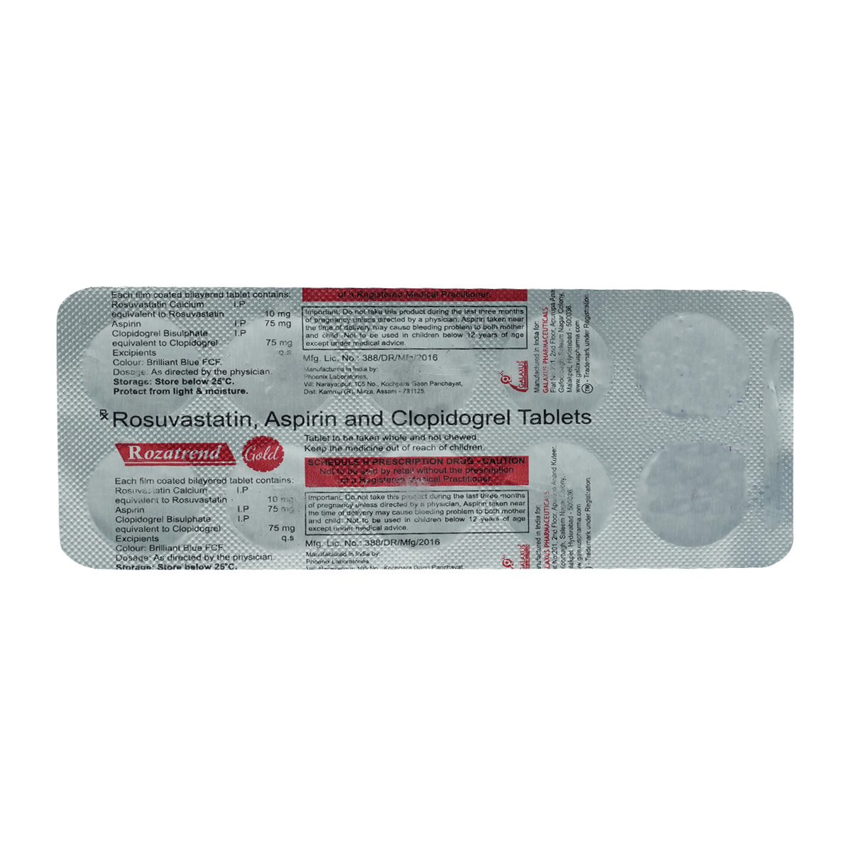 Rozatrend Gold Tablet 10's, Pack of 10 TABLETS Rozatrend Gold Tablet 10's, Pack of 10 TABLETS