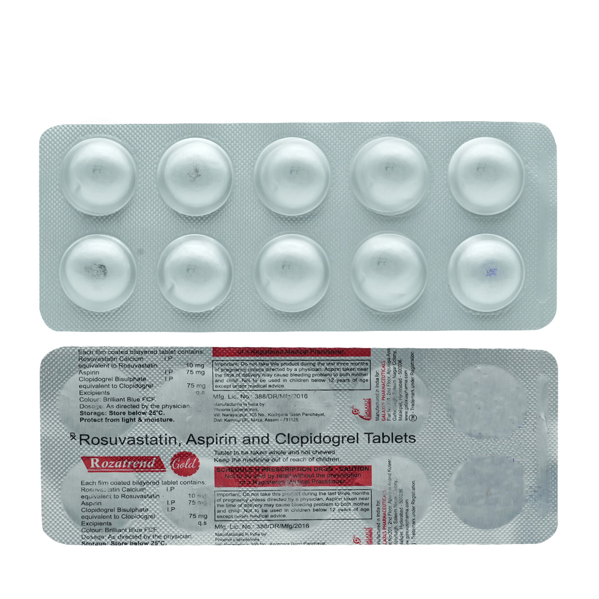 Rozatrend Gold Tablet 10's, Pack of 10 TABLETS Rozatrend Gold Tablet 10's, Pack of 10 TABLETS