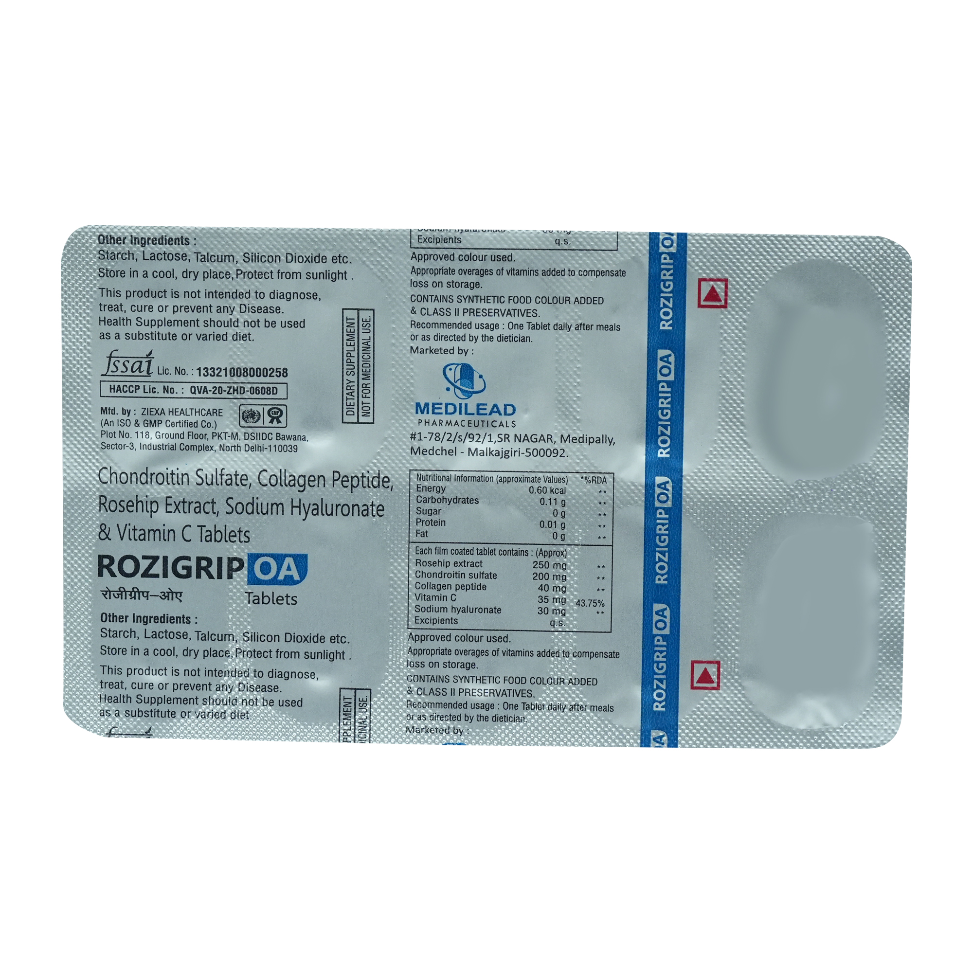 Buy Rozigrip OA Tablet 10's Online