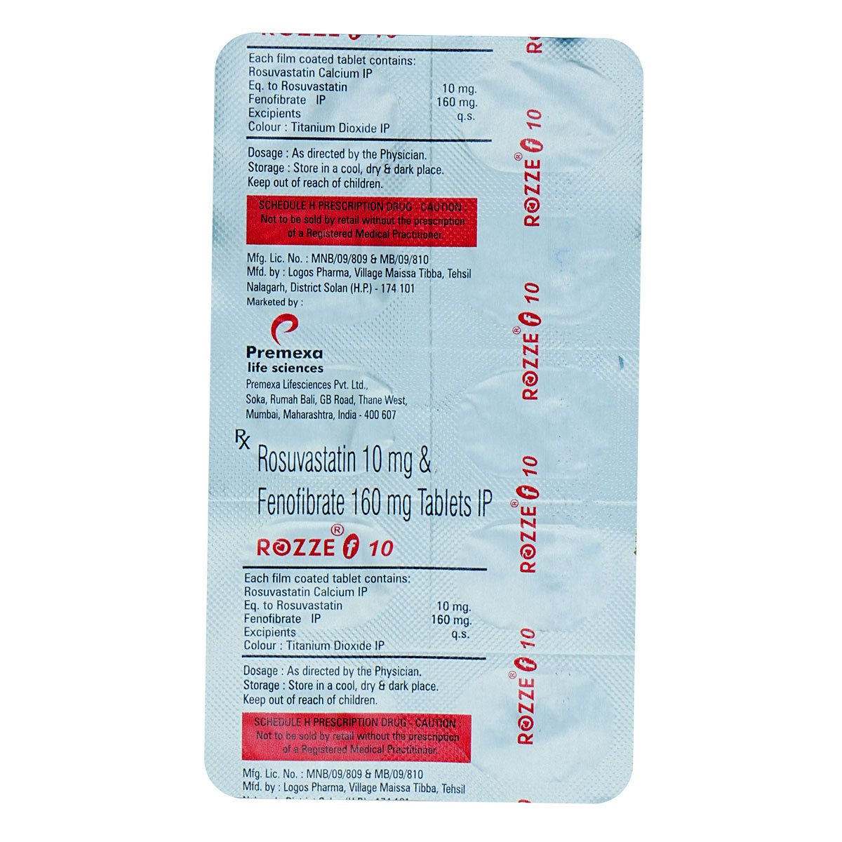 Rozze F 10 Tablet 10's, Pack of 10 Rozze F 10 Tablet 10's, Pack of 10