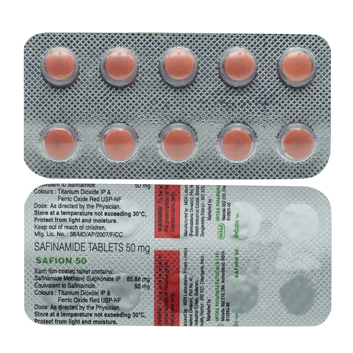 Safion 50 Tablet 10's, Pack of 10 TABLETS Safion 50 Tablet 10's, Pack of 10 TABLETS