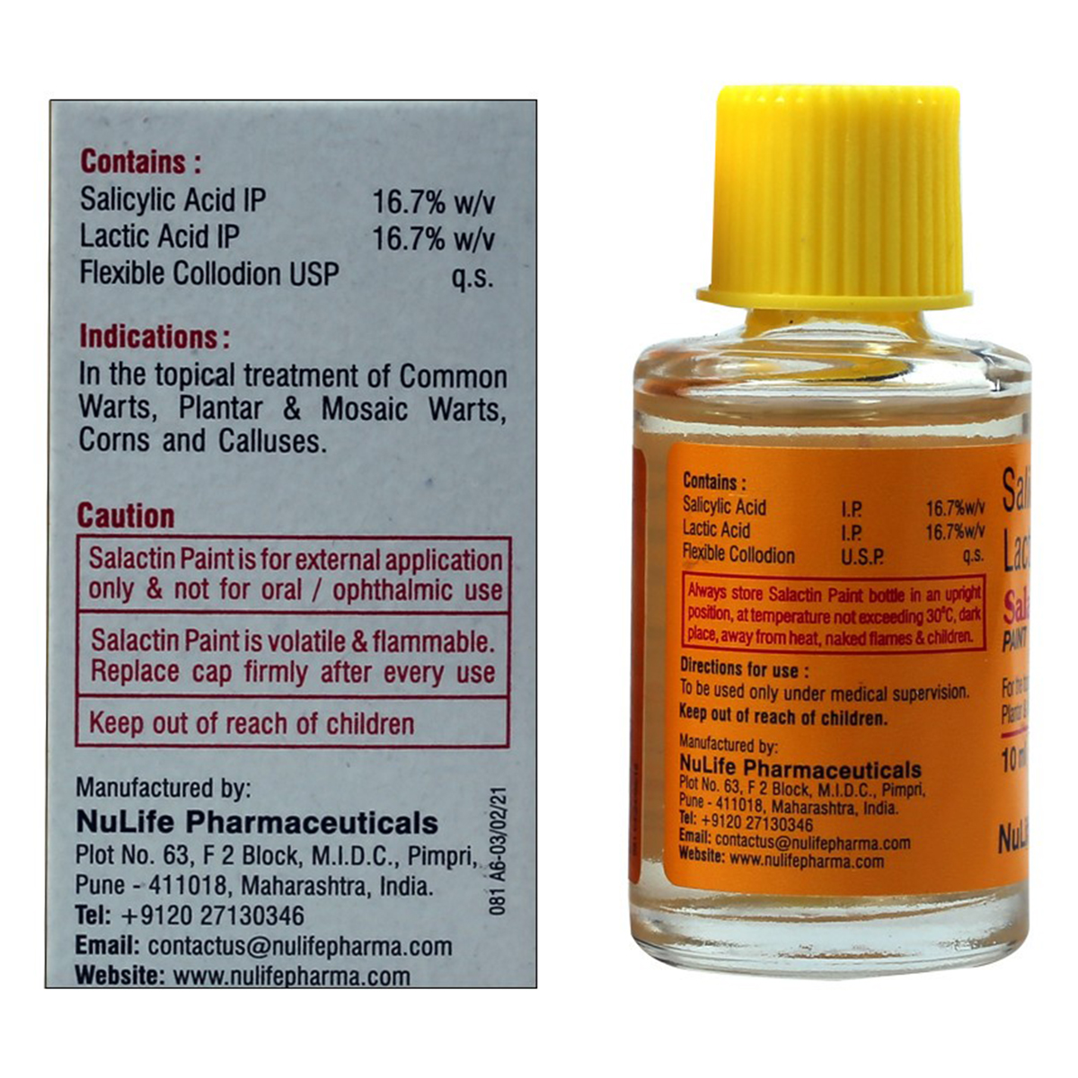 Salactin Paint 10 ml, Pack of 1 PAINT Salactin Paint 10 ml, Pack of 1 PAINT