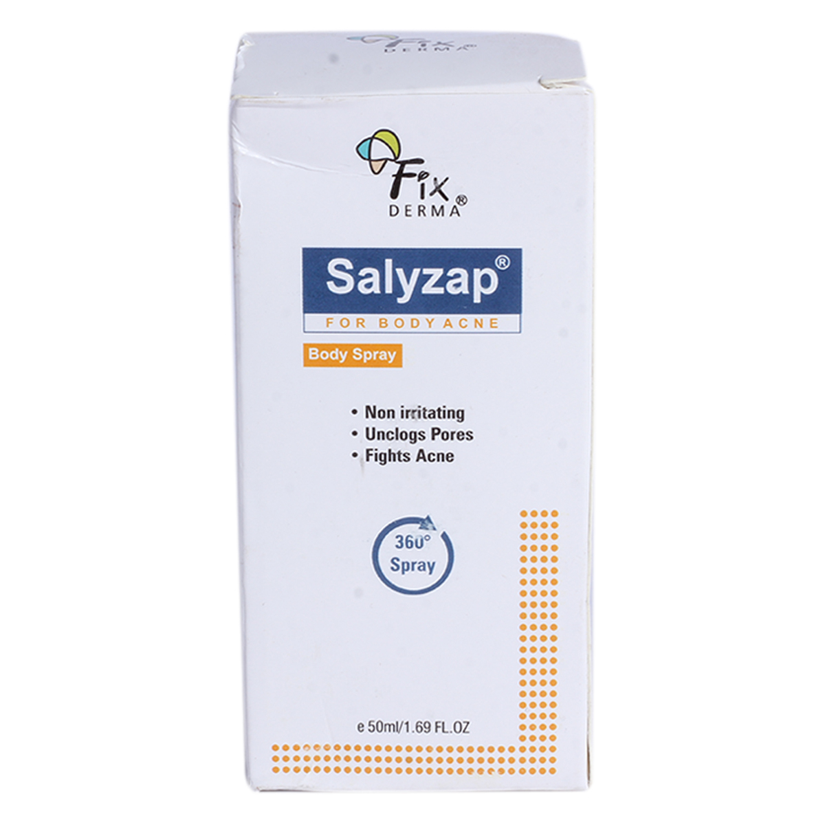 Salyzap Body Spray 50 gm | Fights Acne | Unclog pores | For Body Acne, Pack of 1 Salyzap Body Spray 50 gm | Fights Acne | Unclog pores | For Body Acne, Pack of 1
