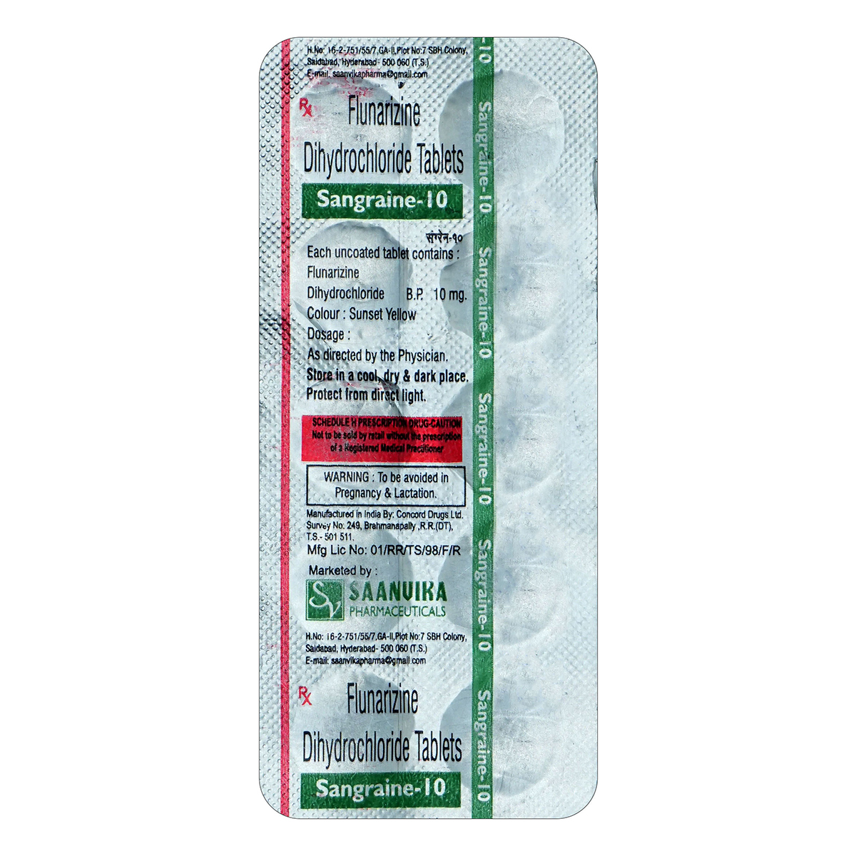 Sangraine-10 Tablet 10's, Pack of 10 TABLETS Sangraine-10 Tablet 10's, Pack of 10 TABLETS