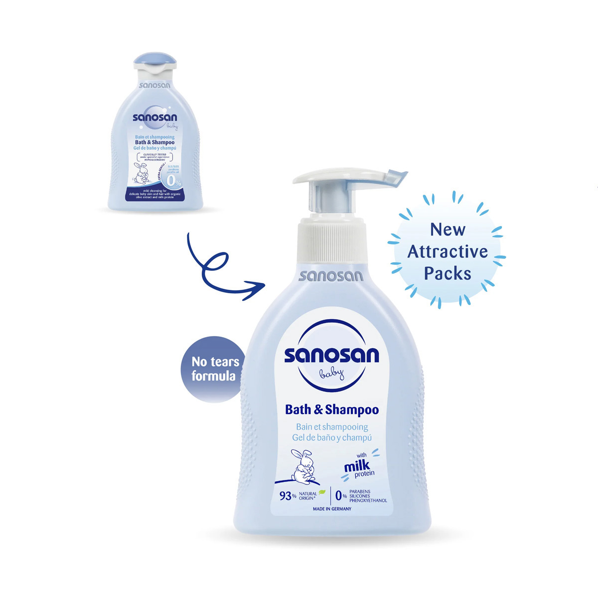 Sanosan Baby Bath & Shampoo, 200 ml, Pack of 1 Sanosan Baby Bath & Shampoo, 200 ml, Pack of 1