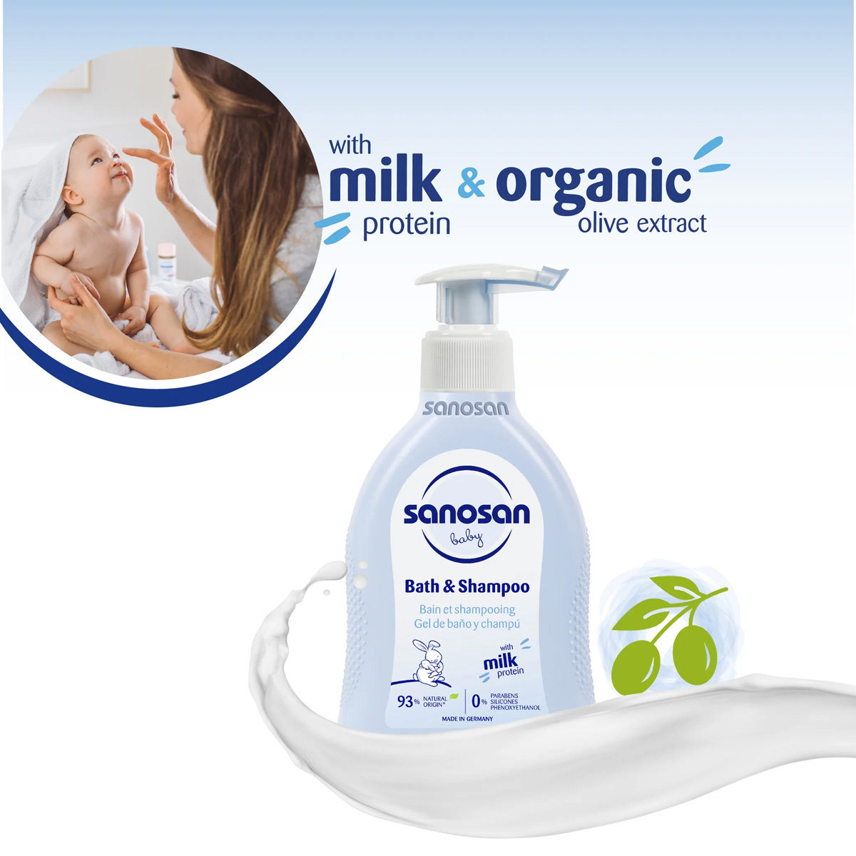 Sanosan Baby Bath & Shampoo, 200 ml, Pack of 1 Sanosan Baby Bath & Shampoo, 200 ml, Pack of 1