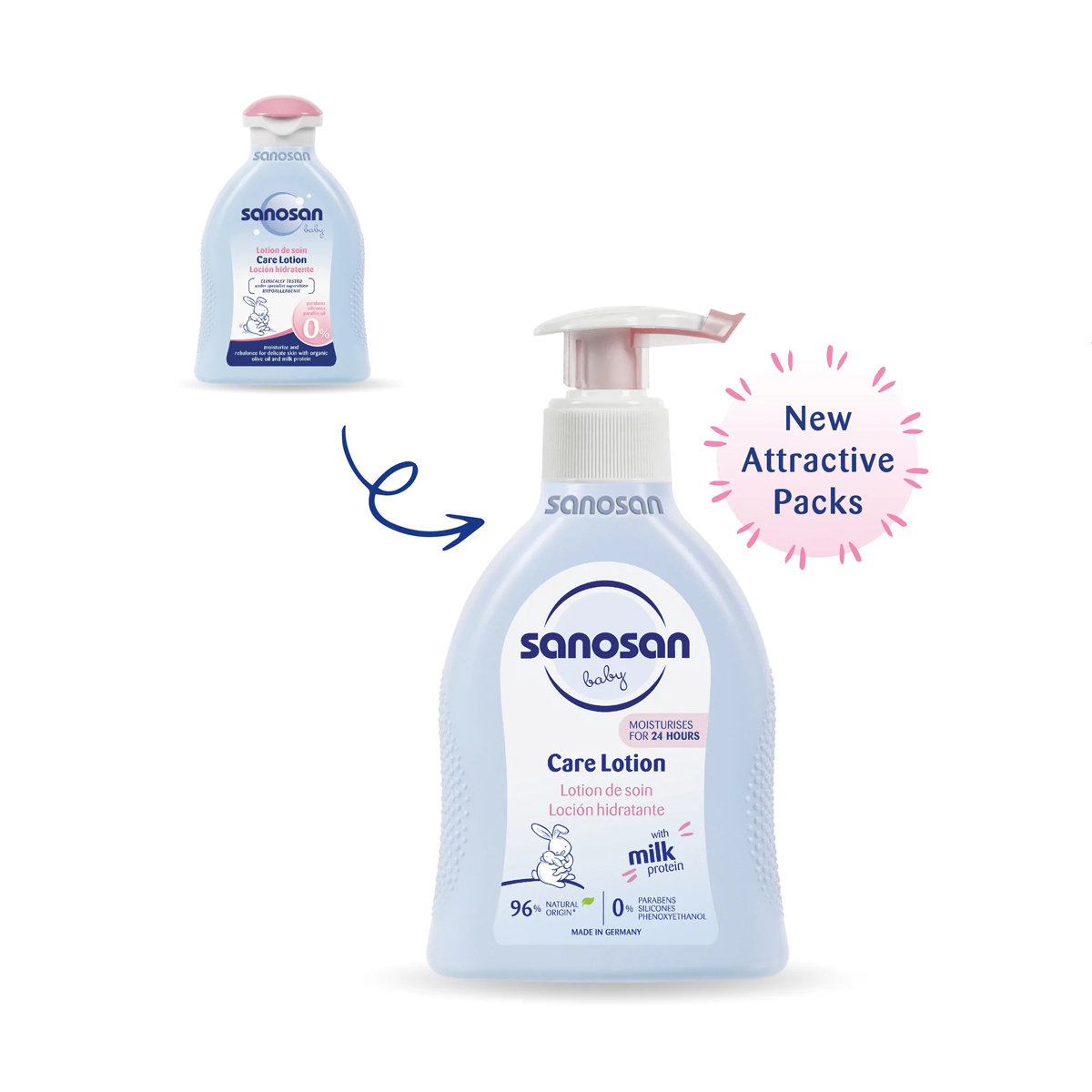 Sanosan Baby Care Lotion, 200 ml, Pack of 1 Sanosan Baby Care Lotion, 200 ml, Pack of 1