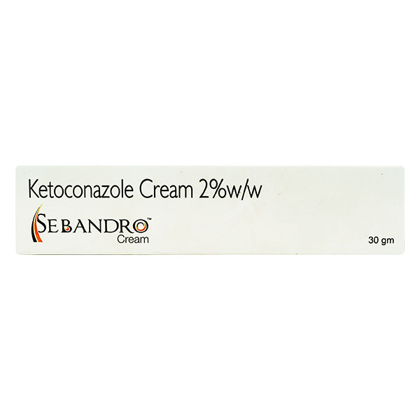 Sebandro Cream 30 gm | Ketoconazole | Anti Fungal Cream | For Fungal Skin Infection, Pack of 1 Sebandro Cream 30 gm | Ketoconazole | Anti Fungal Cream | For Fungal Skin Infection, Pack of 1